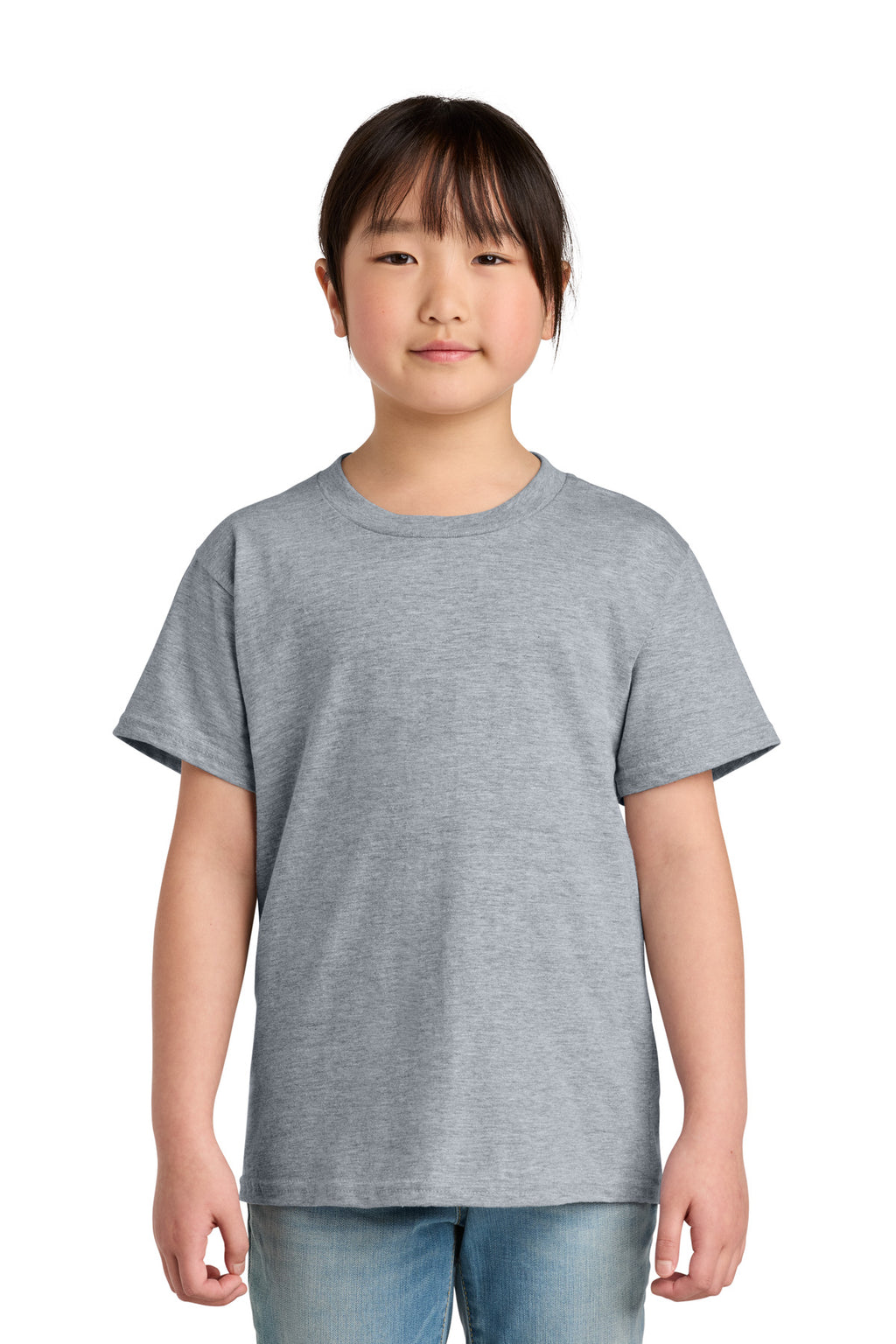 Gildan Youth Softstyle Midweight Tee 65000B - Ring Spun Sport Grey - front