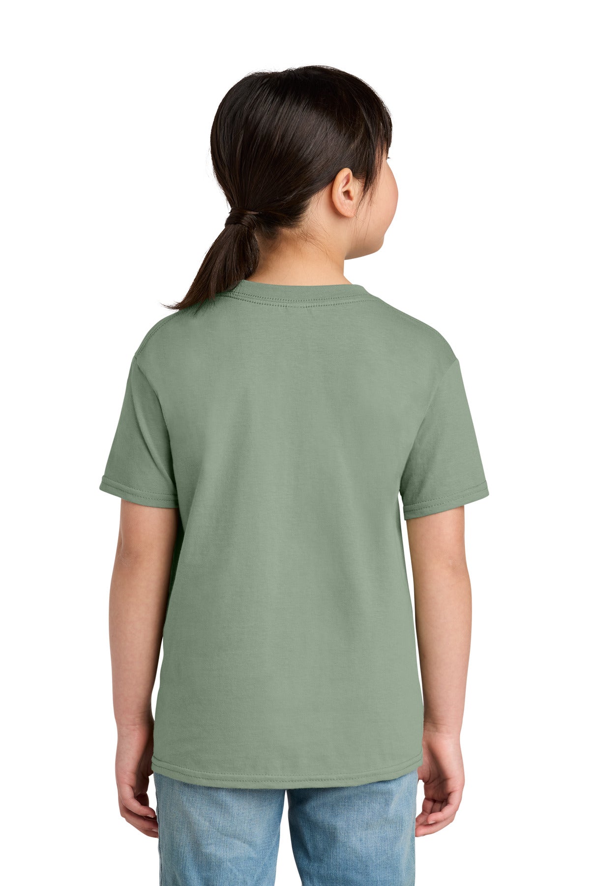 Gildan Youth Softstyle Midweight Tee 65000B - Sage - back