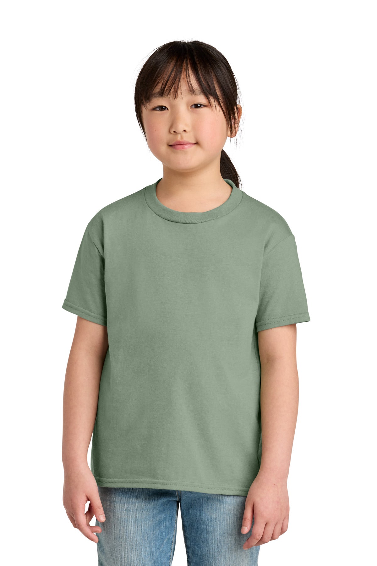 Gildan Youth Softstyle Midweight Tee 65000B - Sage - front
