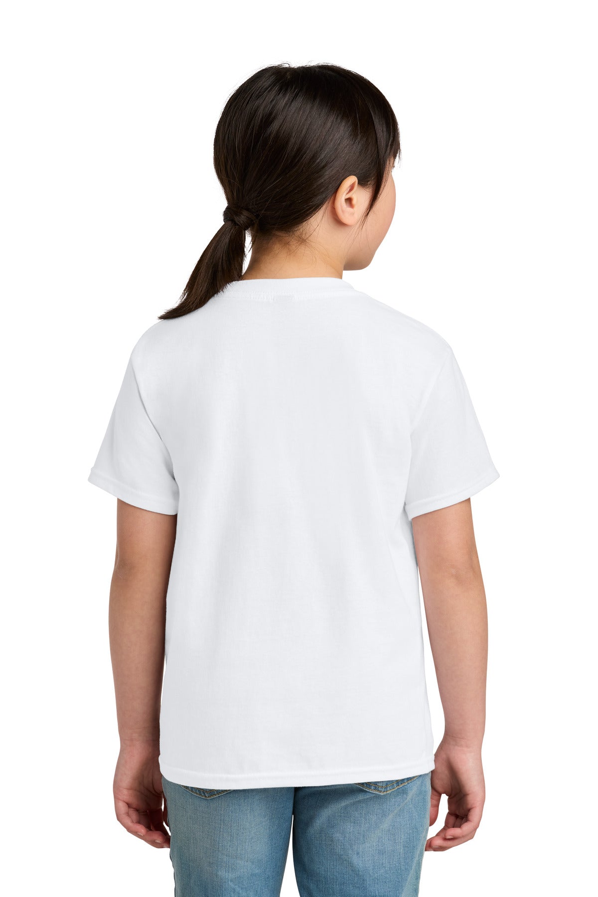 Gildan Youth Softstyle Midweight Tee 65000B - White - back