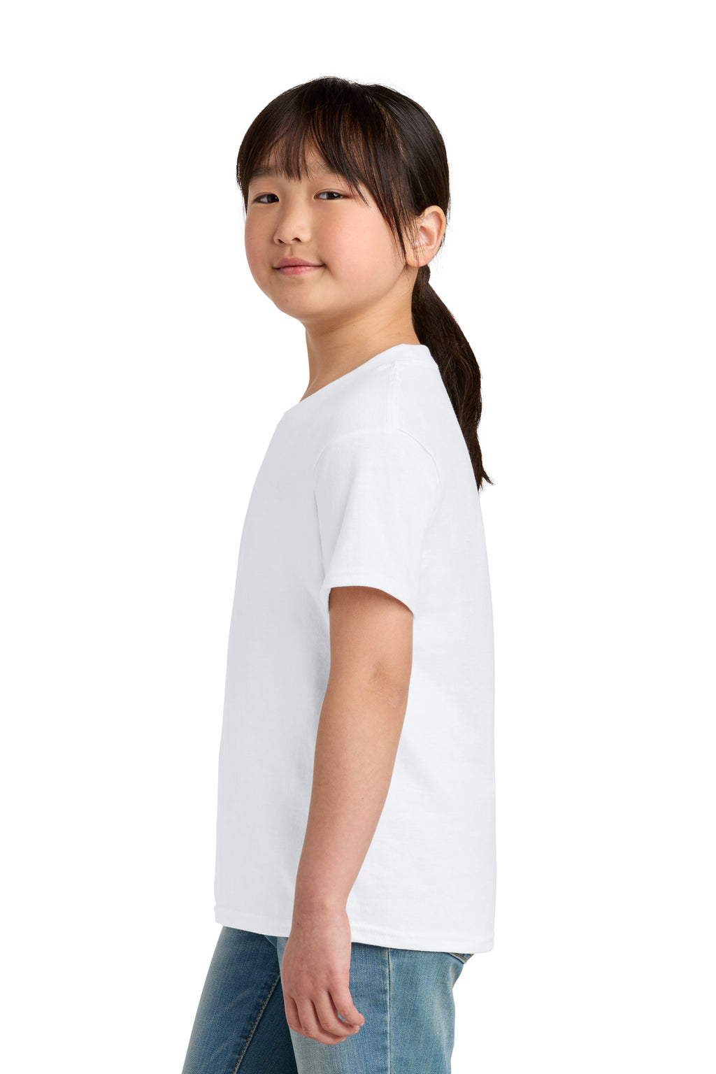 Gildan Youth Softstyle Midweight Tee 65000B - White - side