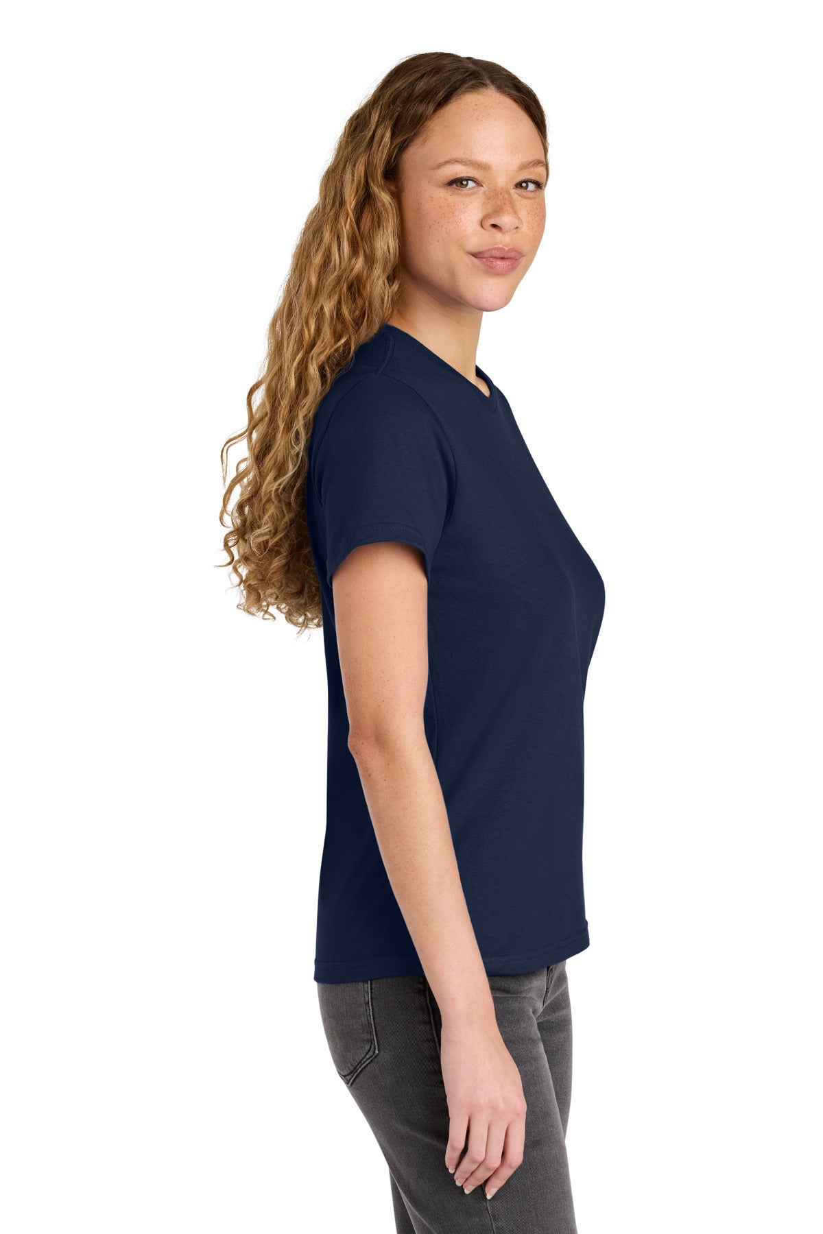 Gildan Women's Softstyle Midweight Tee 65000L - Navy - side