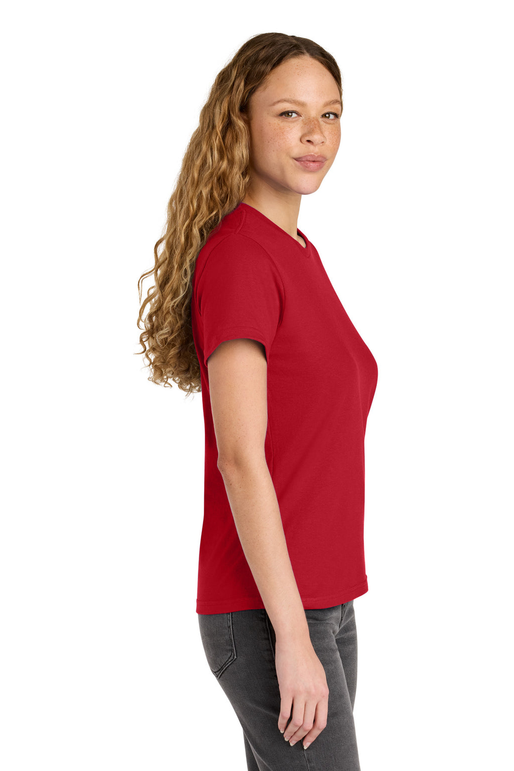 Gildan Women's Softstyle Midweight Tee 65000L - Red - side