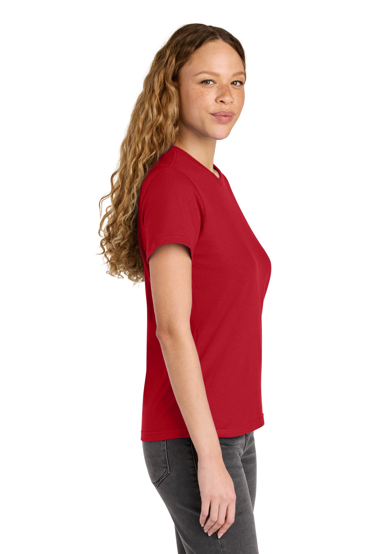Gildan Women's Softstyle Midweight Tee 65000L - Red - side