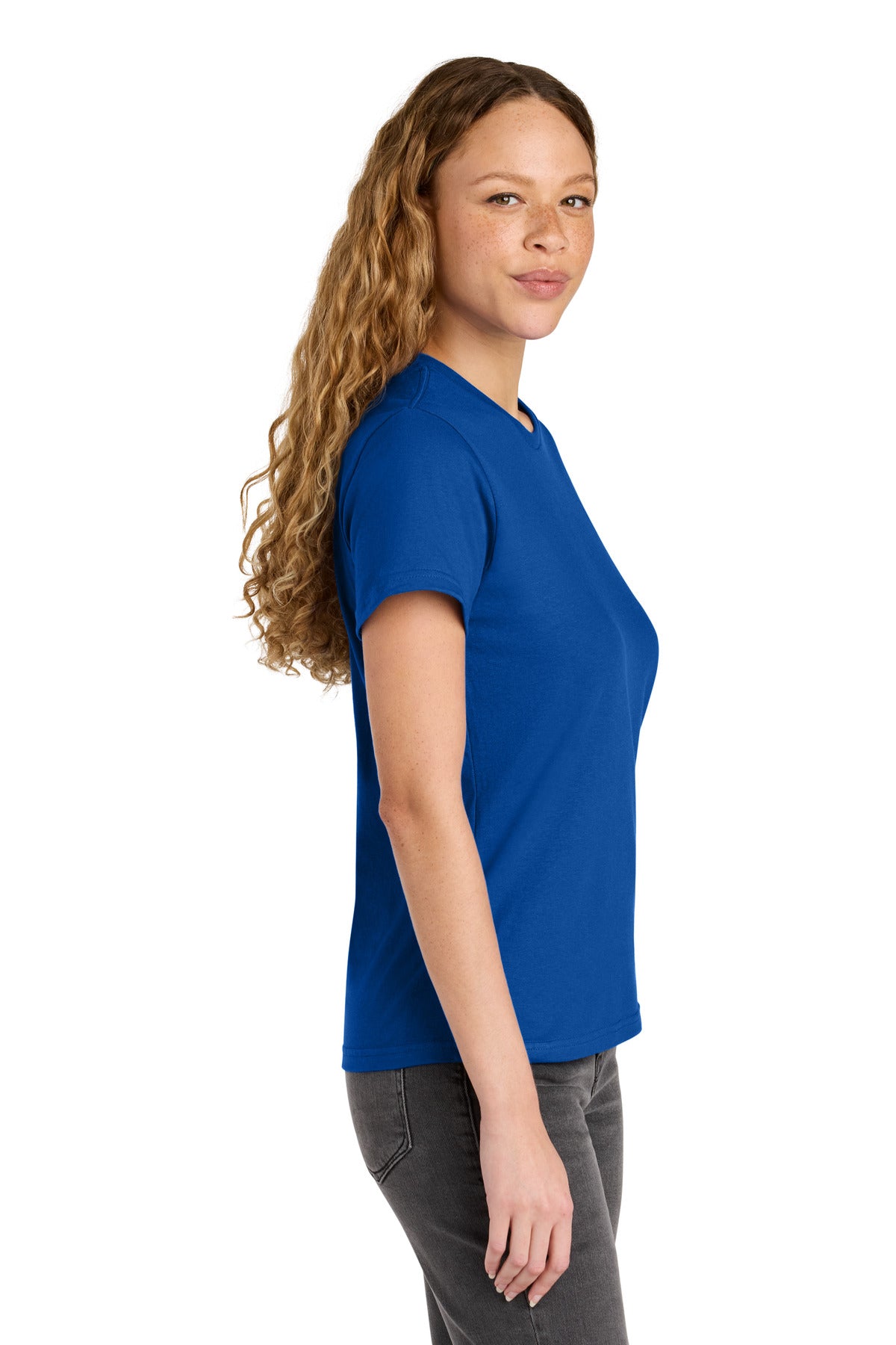 Gildan Women's Softstyle Midweight Tee 65000L - Royal - side