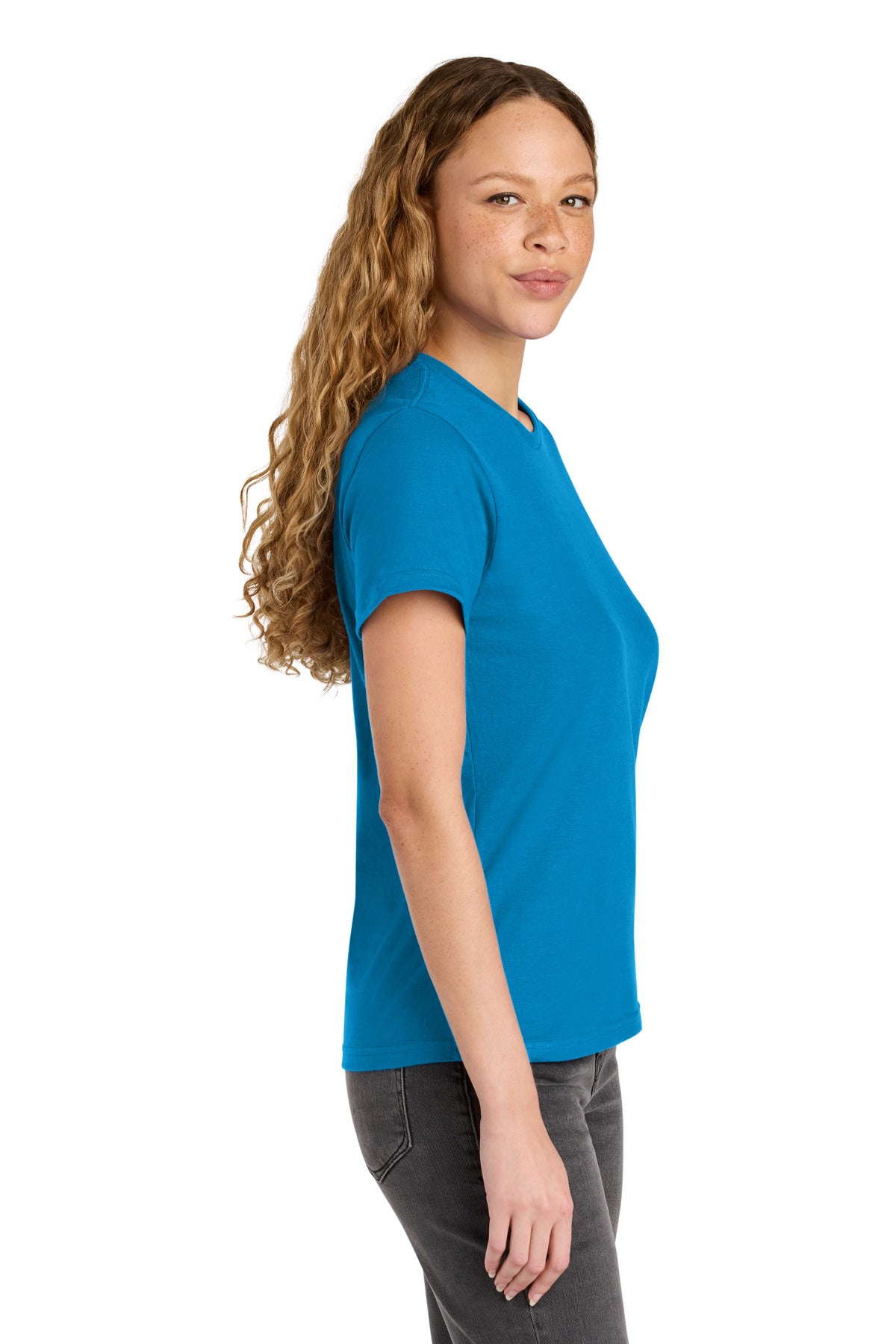 Gildan Women's Softstyle Midweight Tee 65000L - Sapphire - side