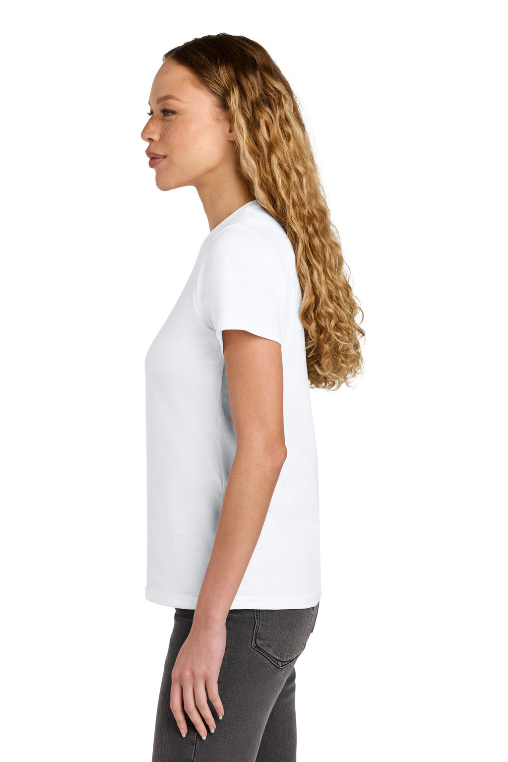 Gildan Women's Softstyle Midweight Tee 65000L - White - side