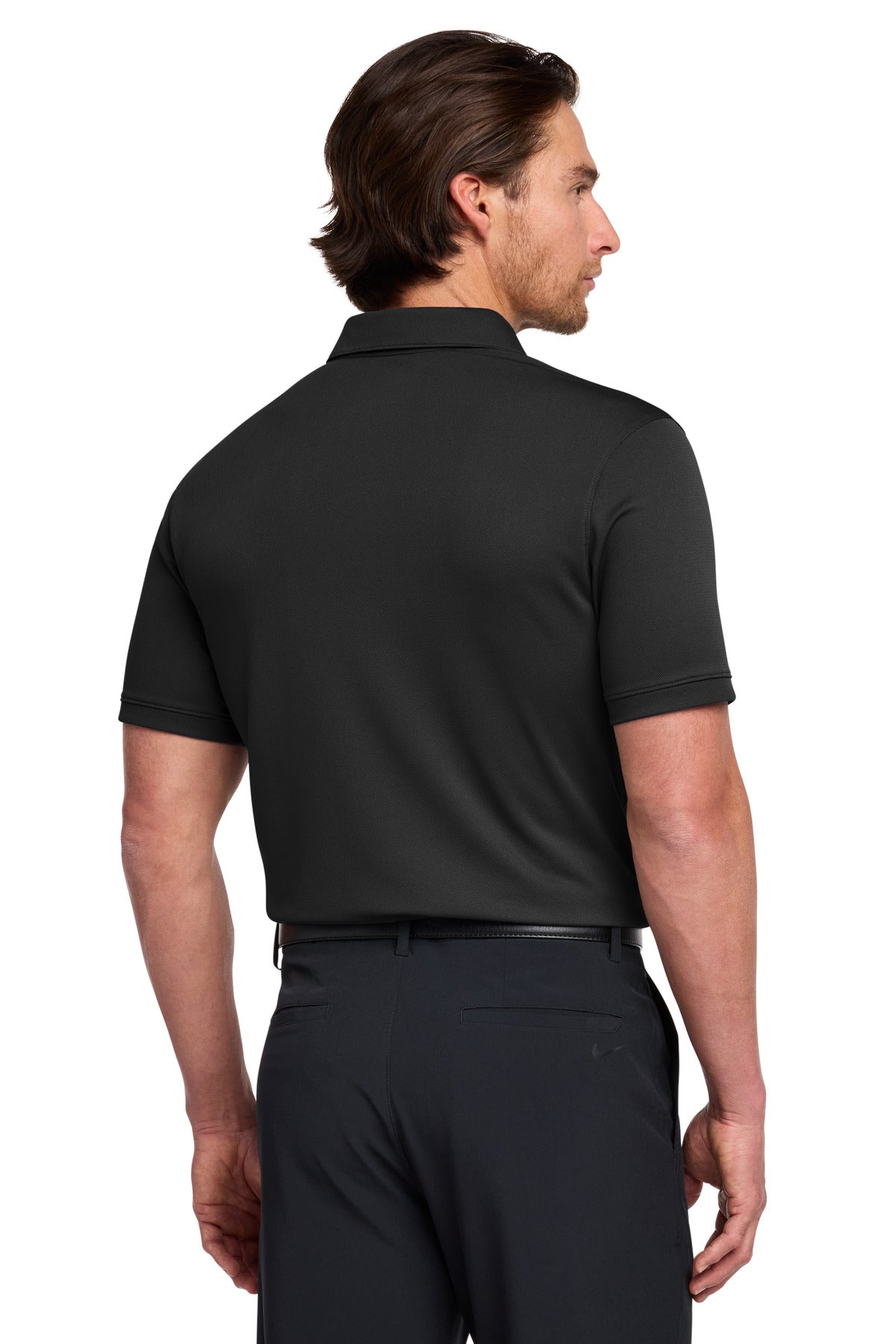 Nike Dri-FIT Solid Icon Pique Modern Fit Polo. 746099 - Black - back