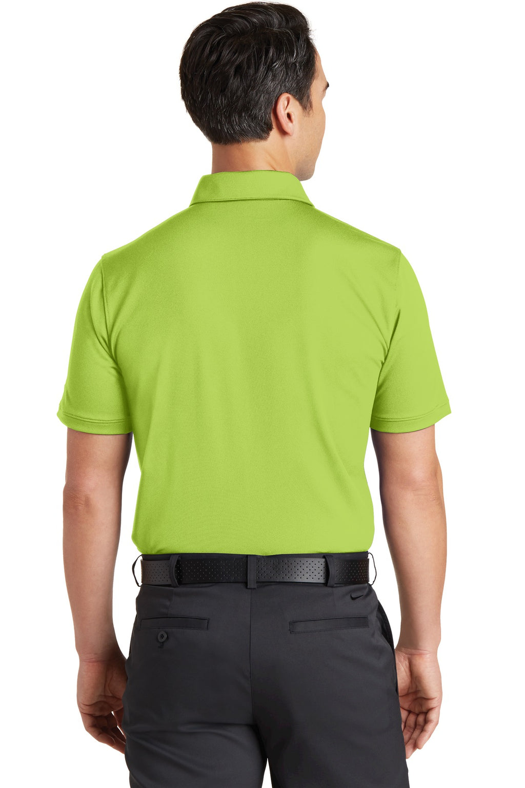 Nike Dri-FIT Solid Icon Pique Modern Fit Polo. 746099 - Chartreuse - back
