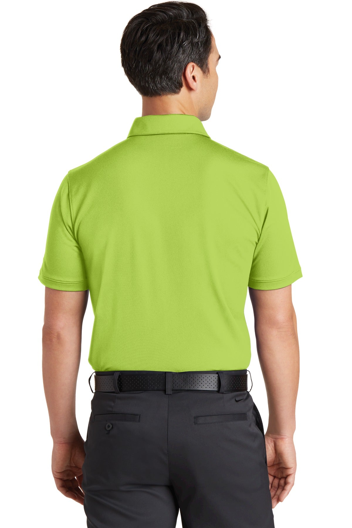 Nike Dri-FIT Solid Icon Pique Modern Fit Polo. 746099 - Chartreuse - back