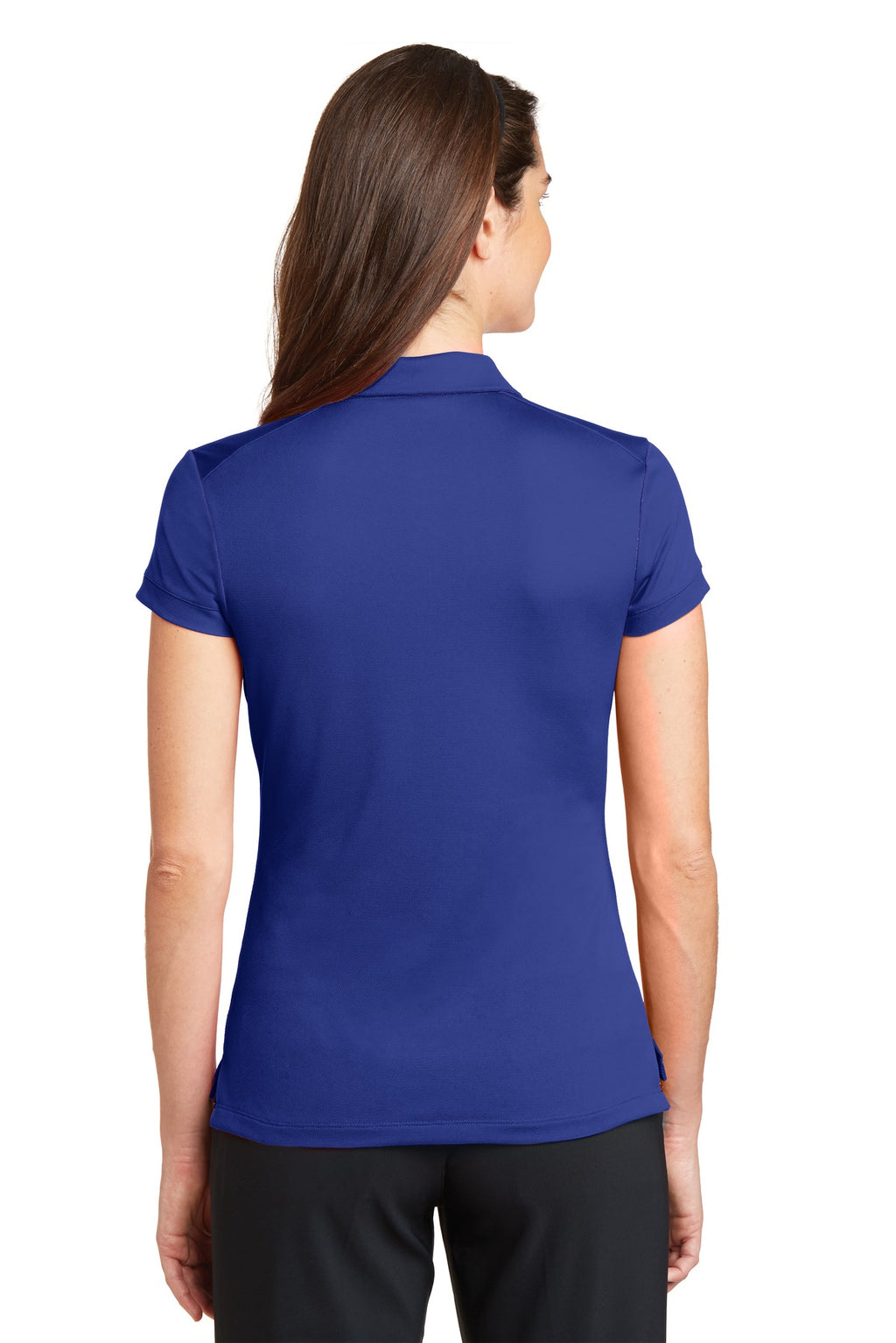 Nike Women's Dri-FIT Solid Icon Pique Modern Fit Polo. 746100 - Deep Royal Blue - back