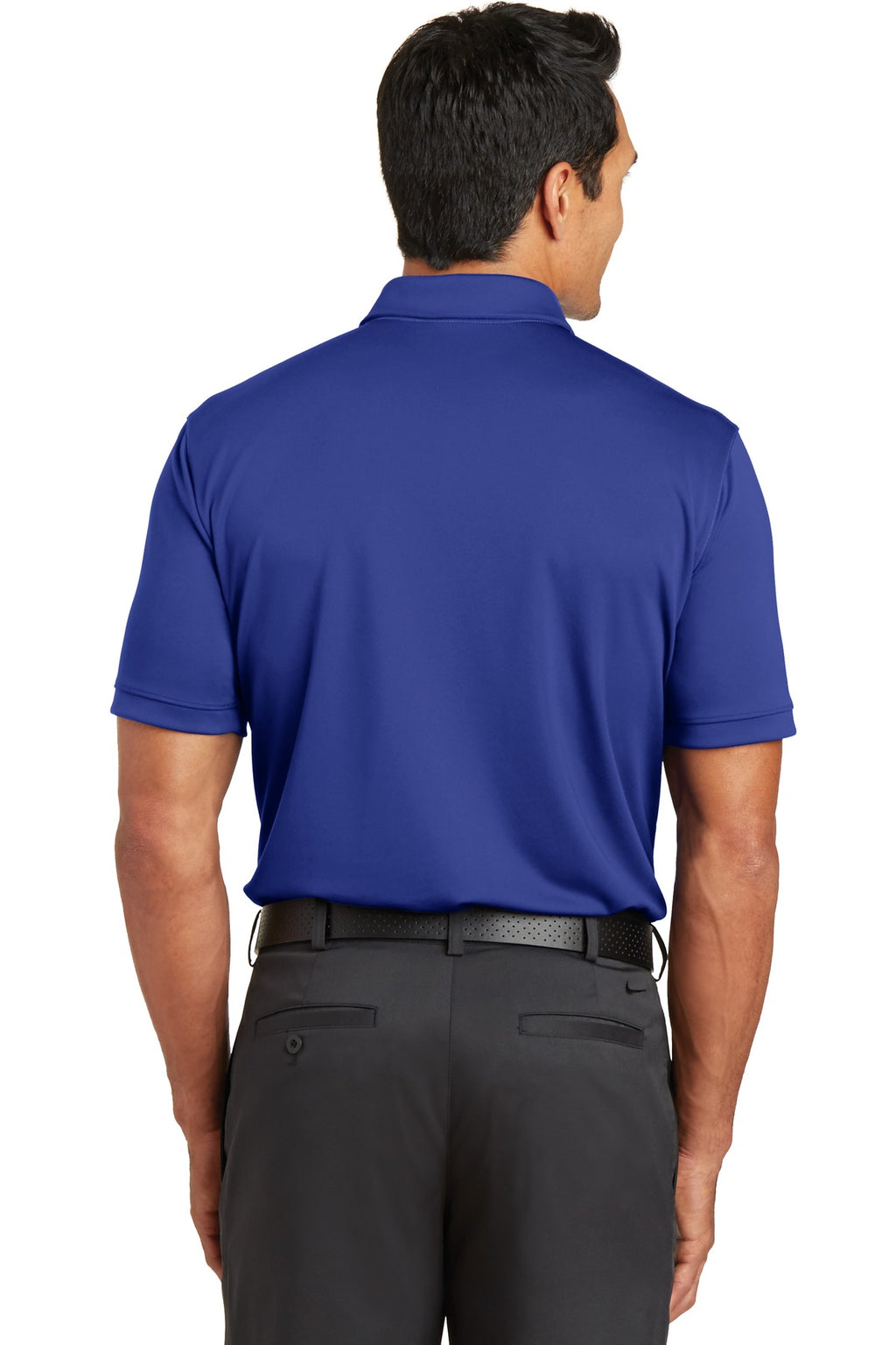 DISCONTINUED Nike Dri-FIT Colorblock Icon Modern Fit Polo. 746101 - Light Photo Blue/ Deep Royal - back
