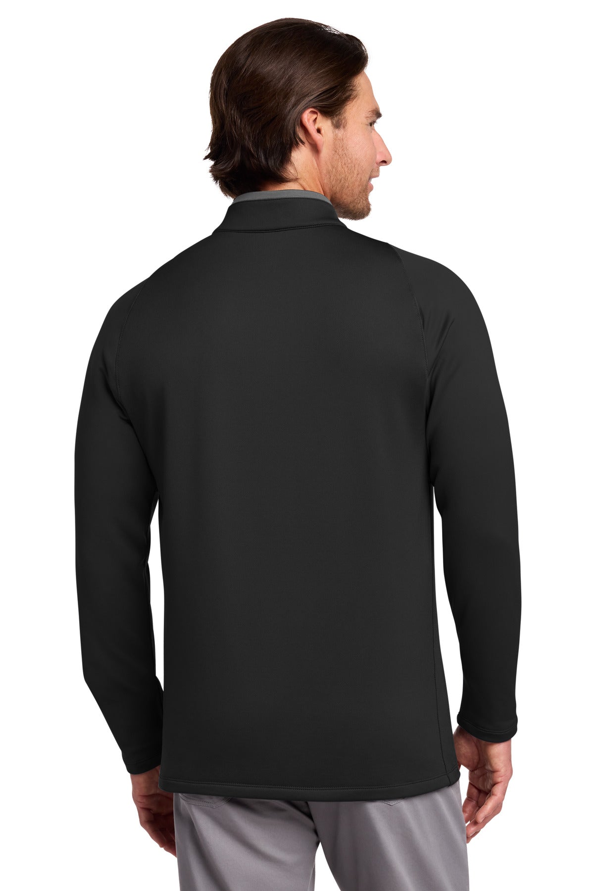 Nike Dri-FIT Stretch 1/2-Zip Cover-Up. 779795 - Black/ Dark Grey - back