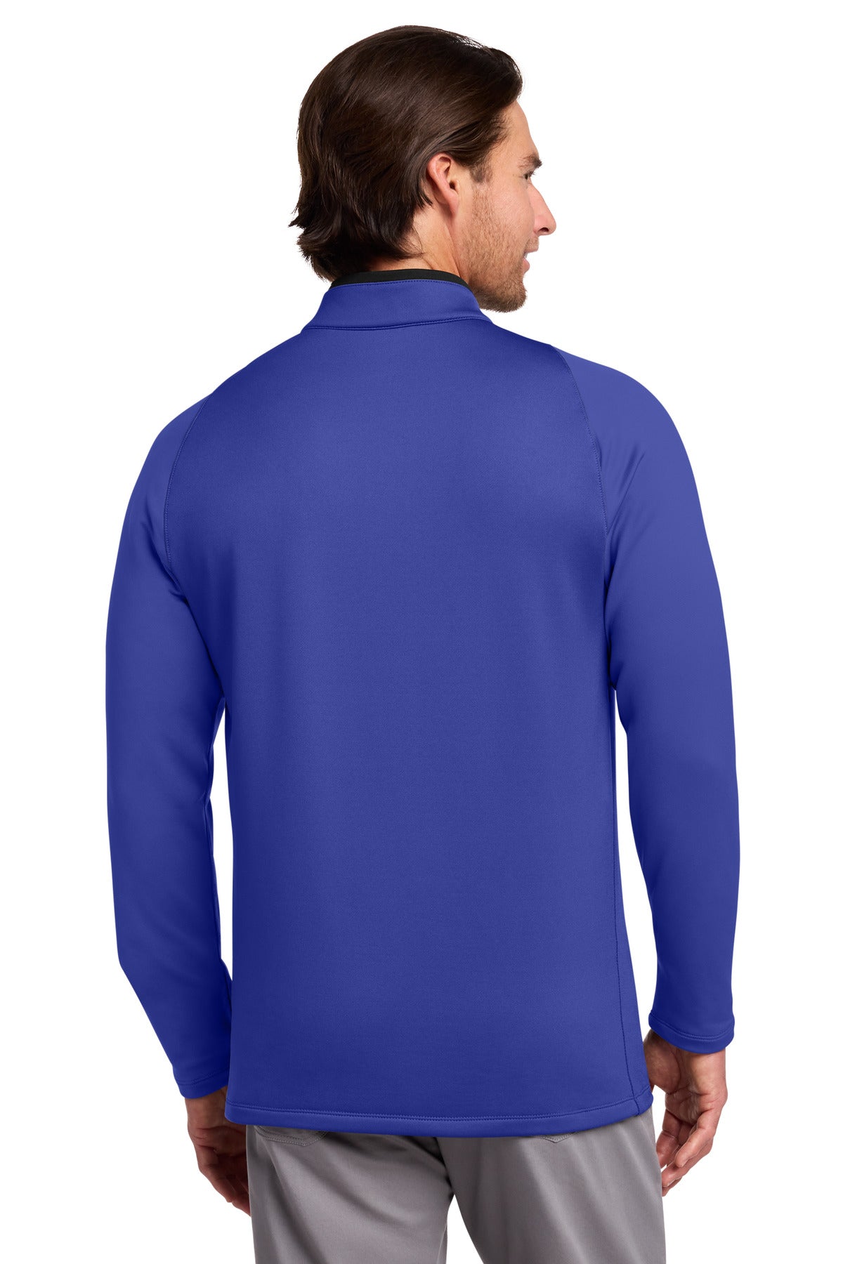 Nike Dri-FIT Stretch 1/2-Zip Cover-Up. 779795 - Deep Royal Blue/ Black - back