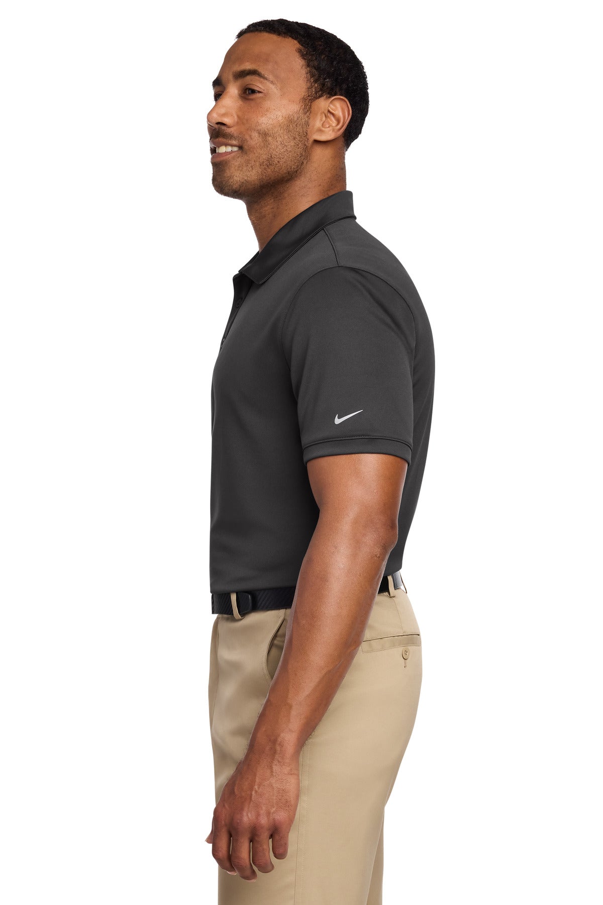 Nike Dri-FIT Players Modern Fit Polo. 799802 - Anthracite - side