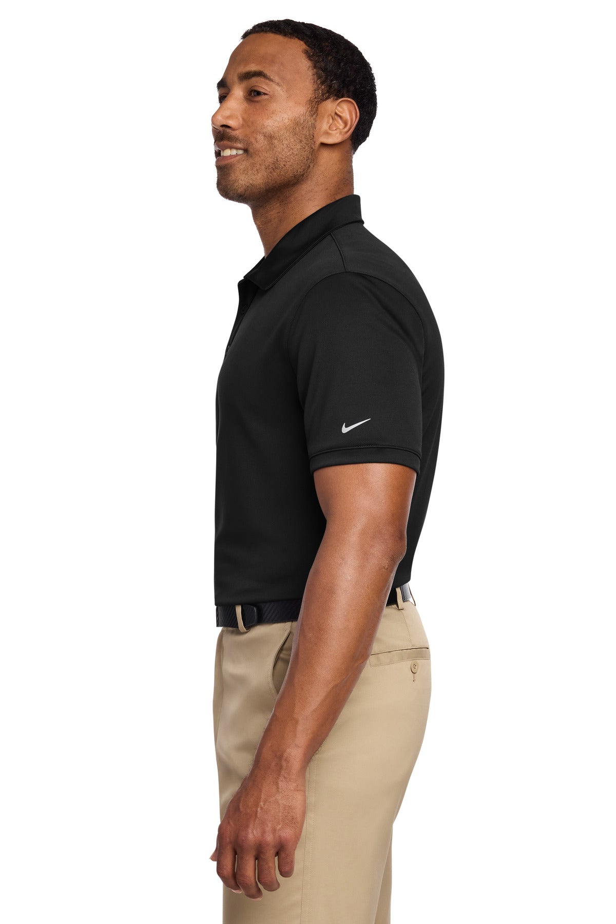 Nike Dri-FIT Players Modern Fit Polo. 799802 - Black - side