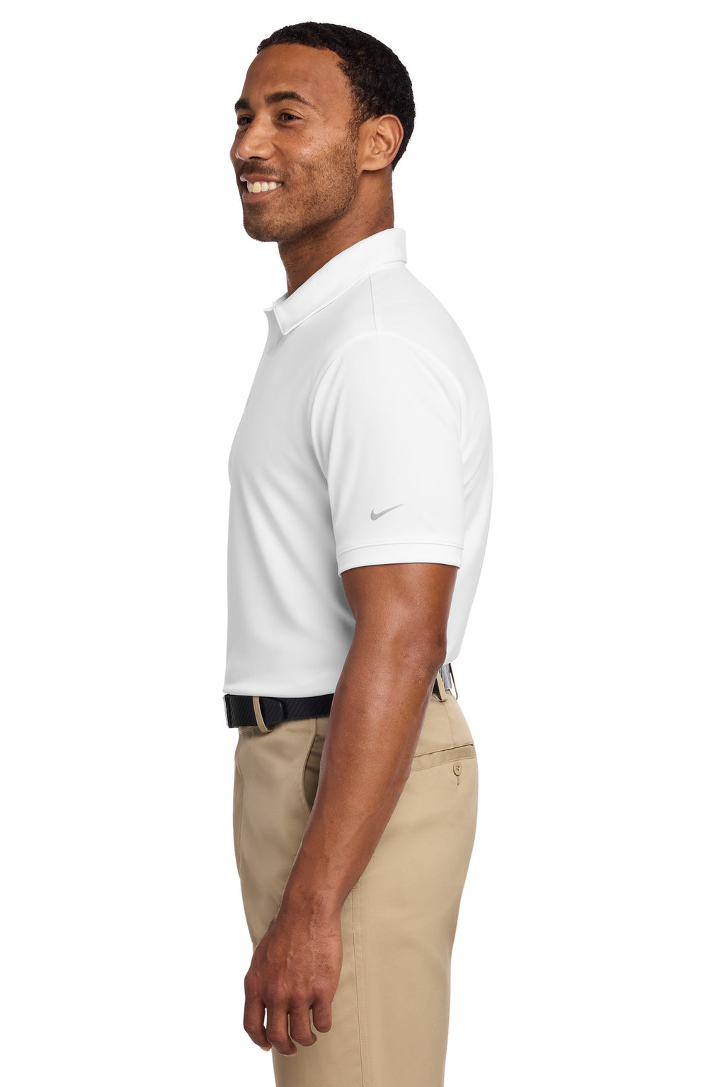 Nike Dri-FIT Players Modern Fit Polo. 799802 - White - side
