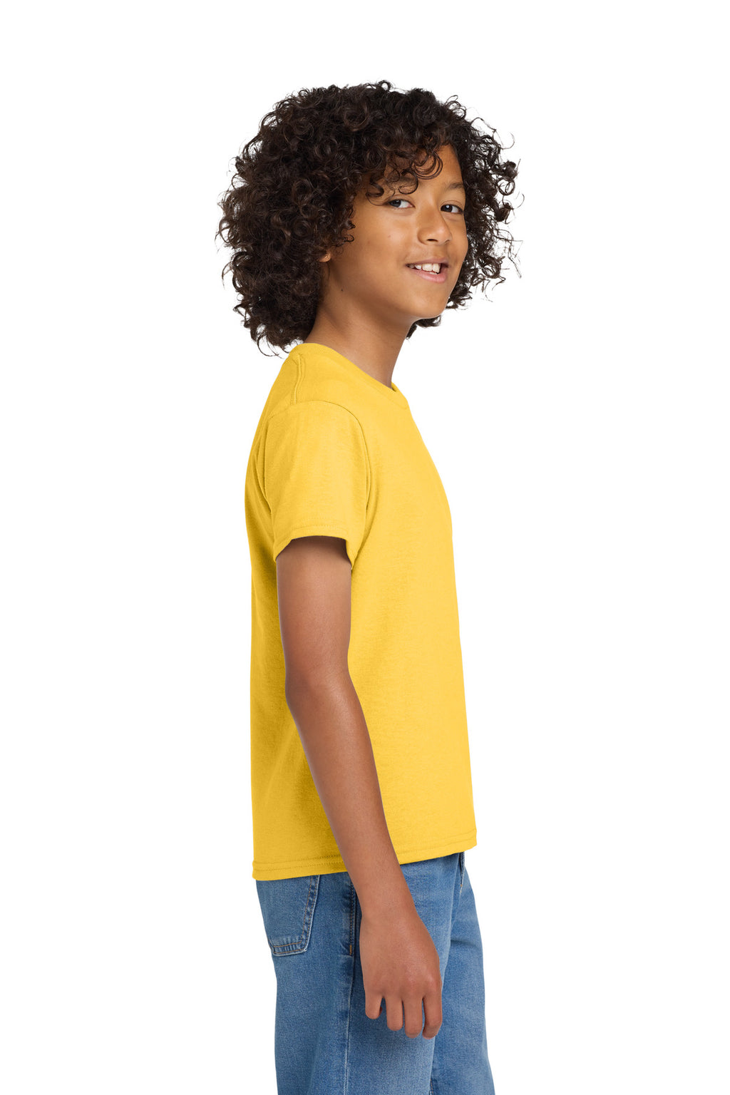 Gildan Youth DryBlend 50 Cotton/50 Poly T-Shirt. 8000B - Daisy - side