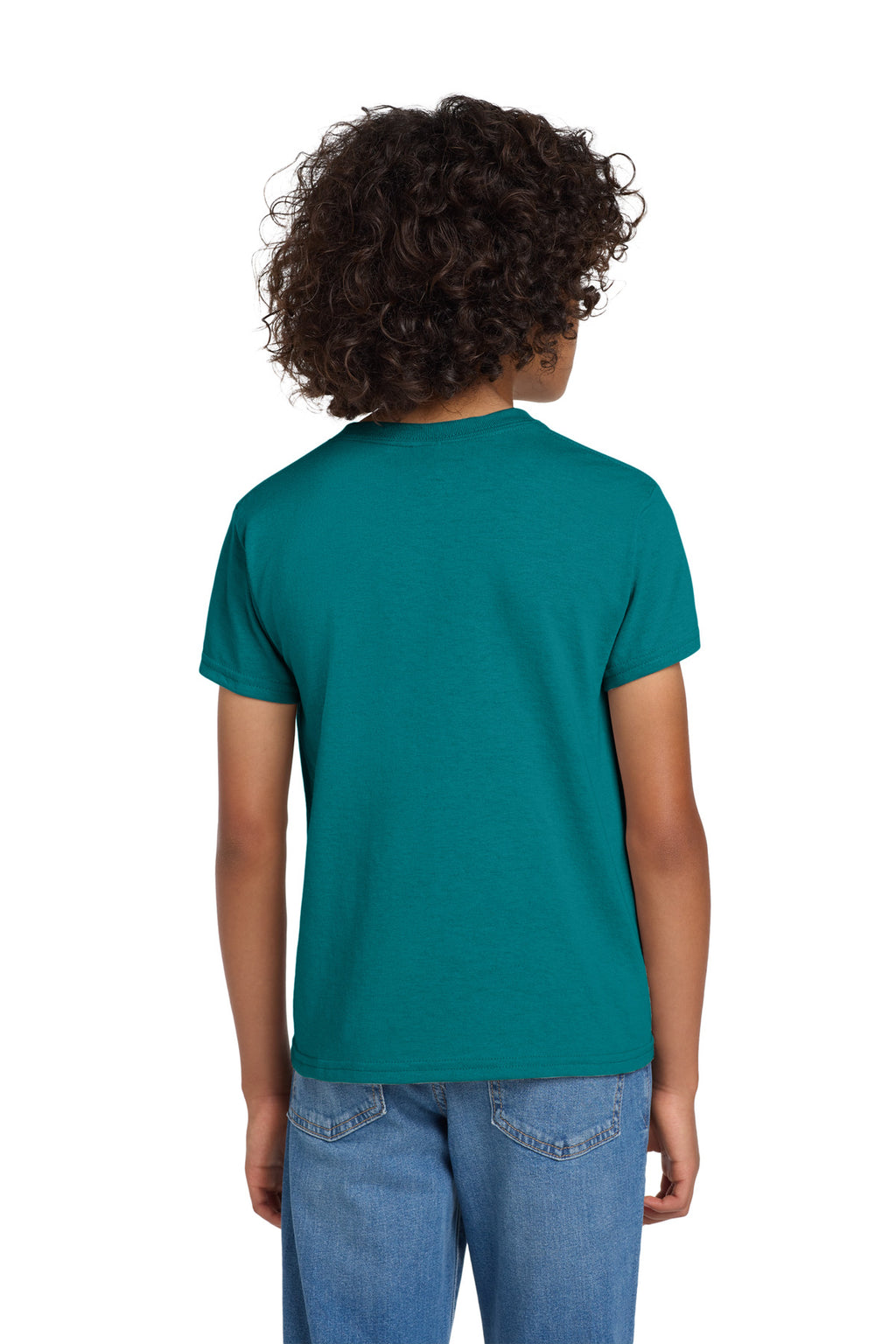 Gildan Youth DryBlend 50 Cotton/50 Poly T-Shirt. 8000B - Jade Dome - back