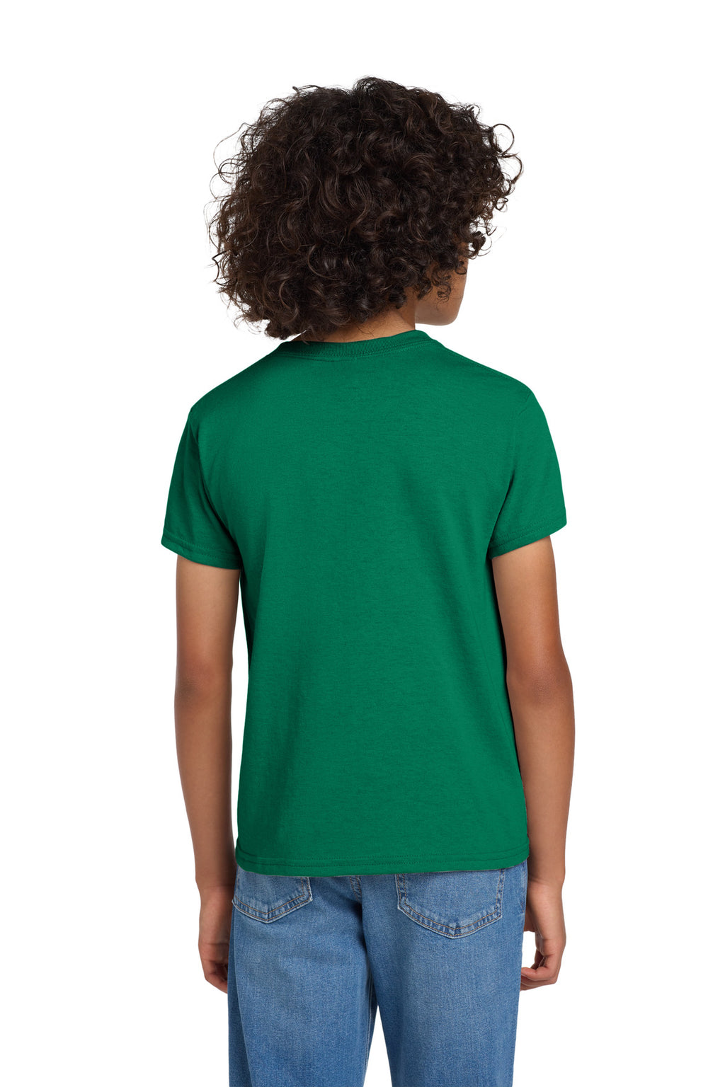 Gildan Youth DryBlend 50 Cotton/50 Poly T-Shirt. 8000B - Kelly Green - back
