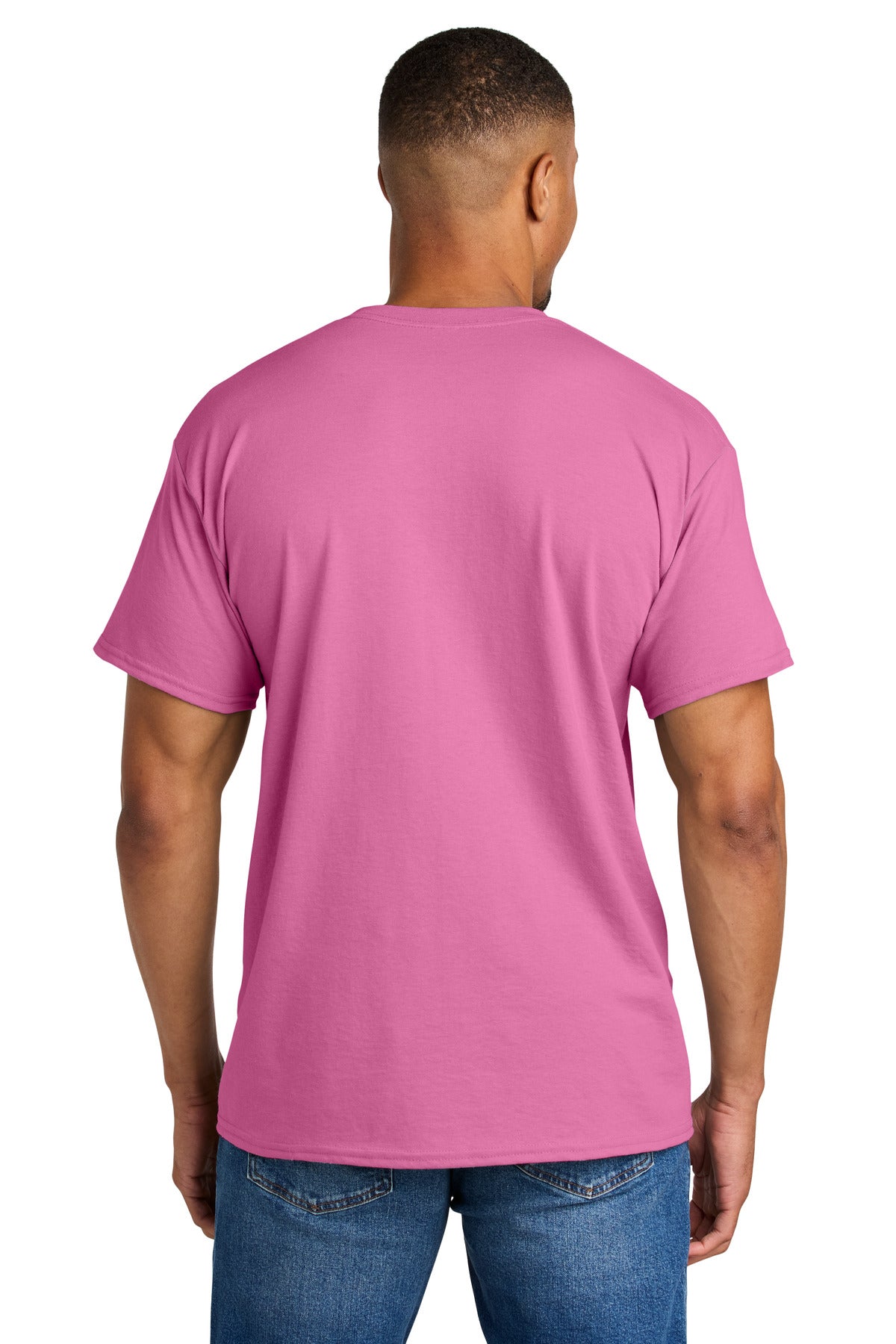 Gildan DryBlend 50 Cotton/50 Poly T-Shirt. 8000 - Azalea - back