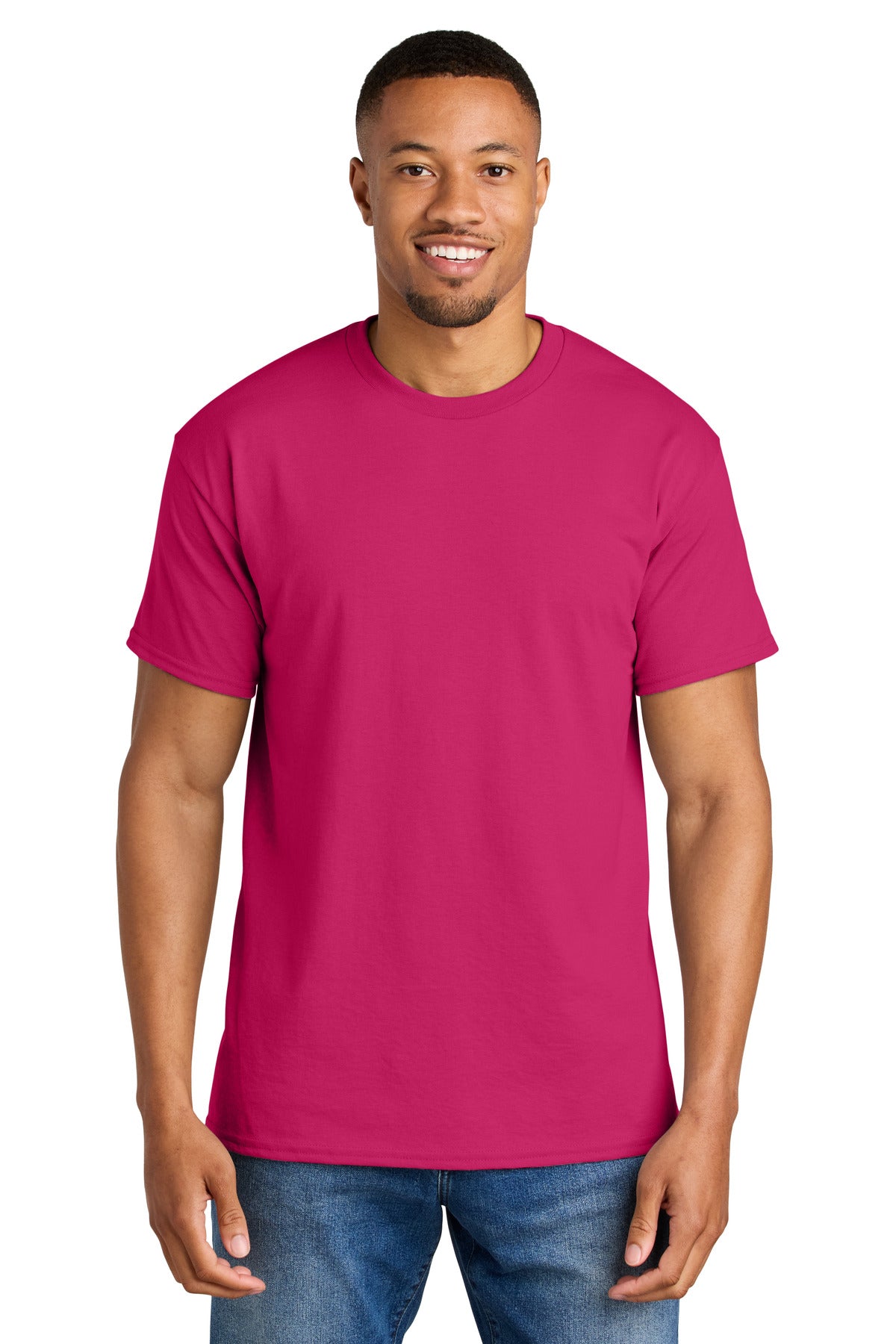Gildan DryBlend 50 Cotton/50 Poly T-Shirt. 8000 - Heliconia - front