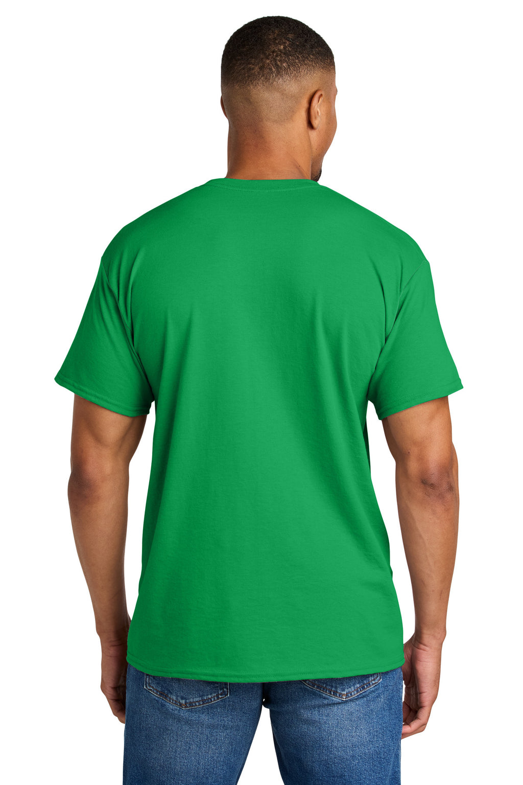 Gildan DryBlend 50 Cotton/50 Poly T-Shirt. 8000 - Irish Green - back