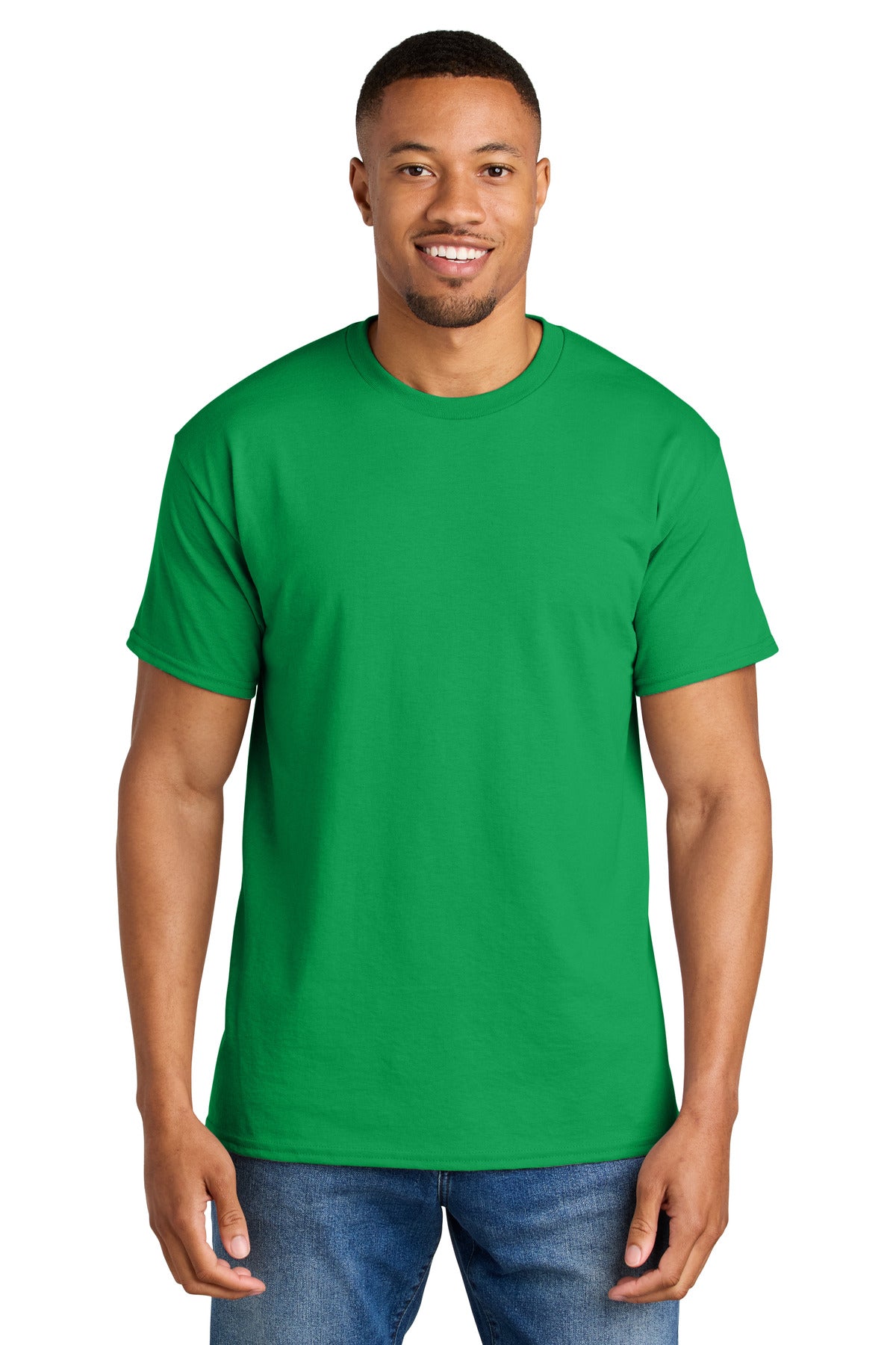Gildan DryBlend 50 Cotton/50 Poly T-Shirt. 8000 - Irish Green - front