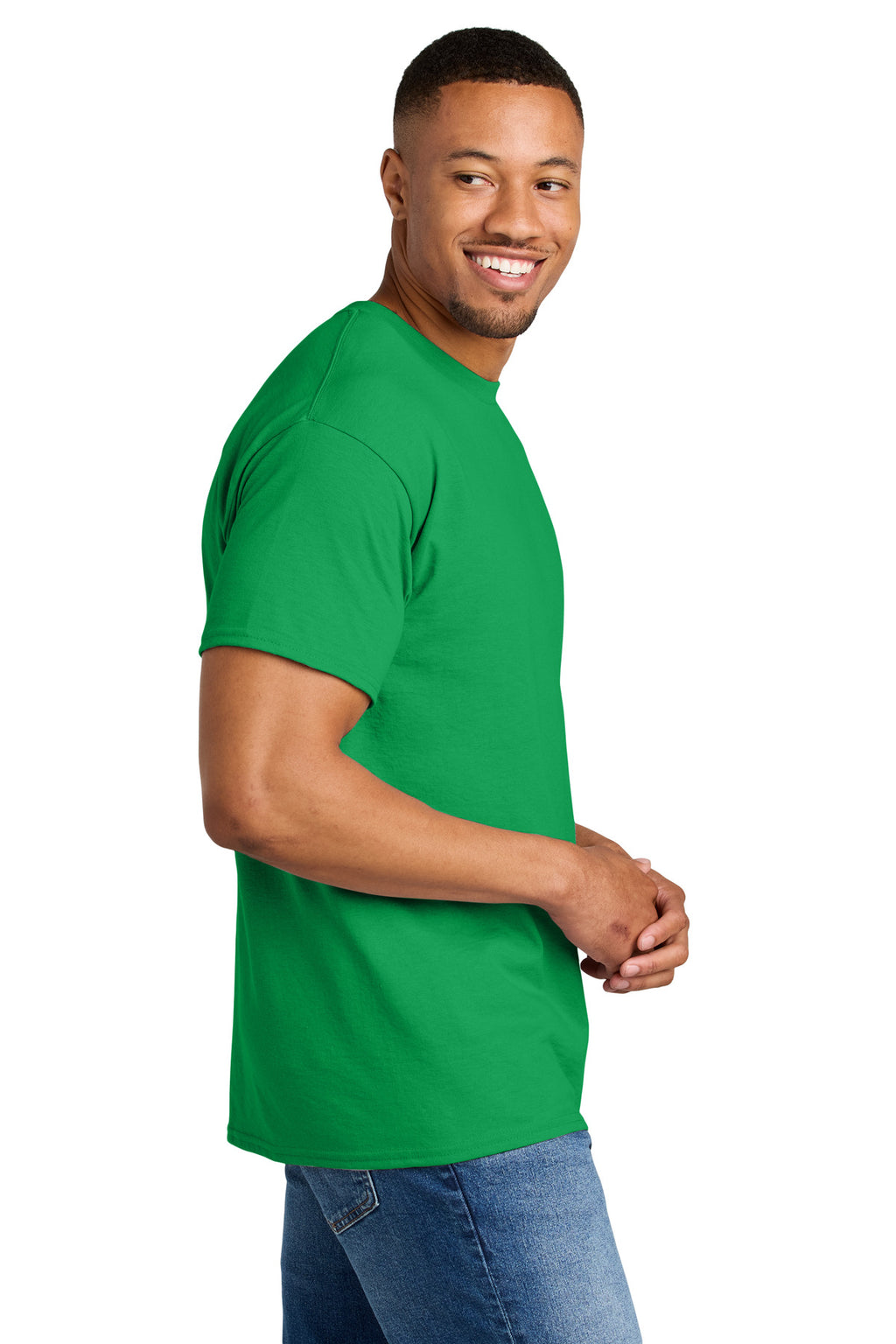 Gildan DryBlend 50 Cotton/50 Poly T-Shirt. 8000 - Irish Green - side
