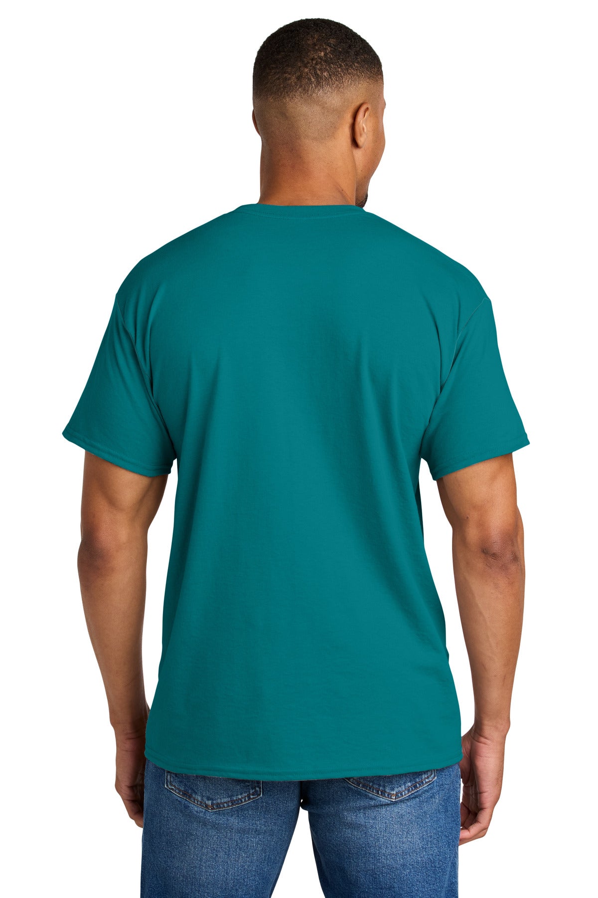 Gildan DryBlend 50 Cotton/50 Poly T-Shirt. 8000 - Jade Dome - back