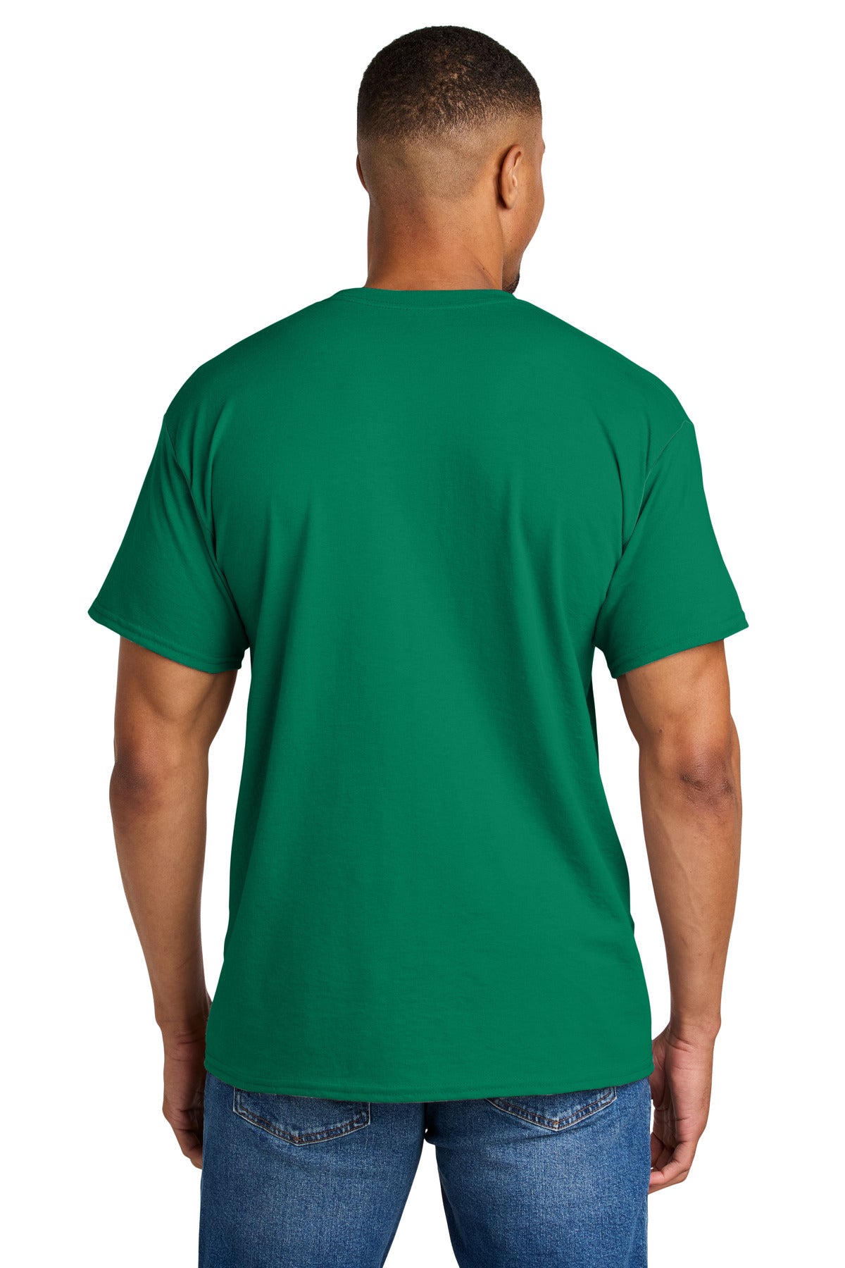 Gildan DryBlend 50 Cotton/50 Poly T-Shirt. 8000 - Kelly Green - back