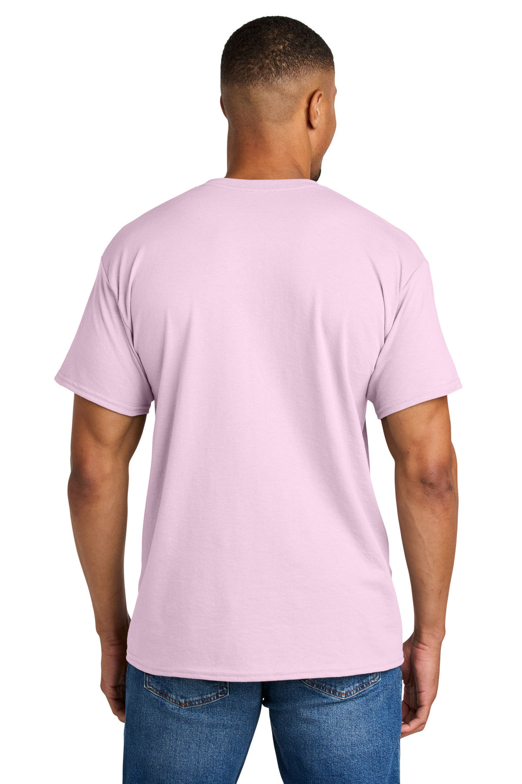 Gildan DryBlend 50 Cotton/50 Poly T-Shirt. 8000 - Light Pink - back