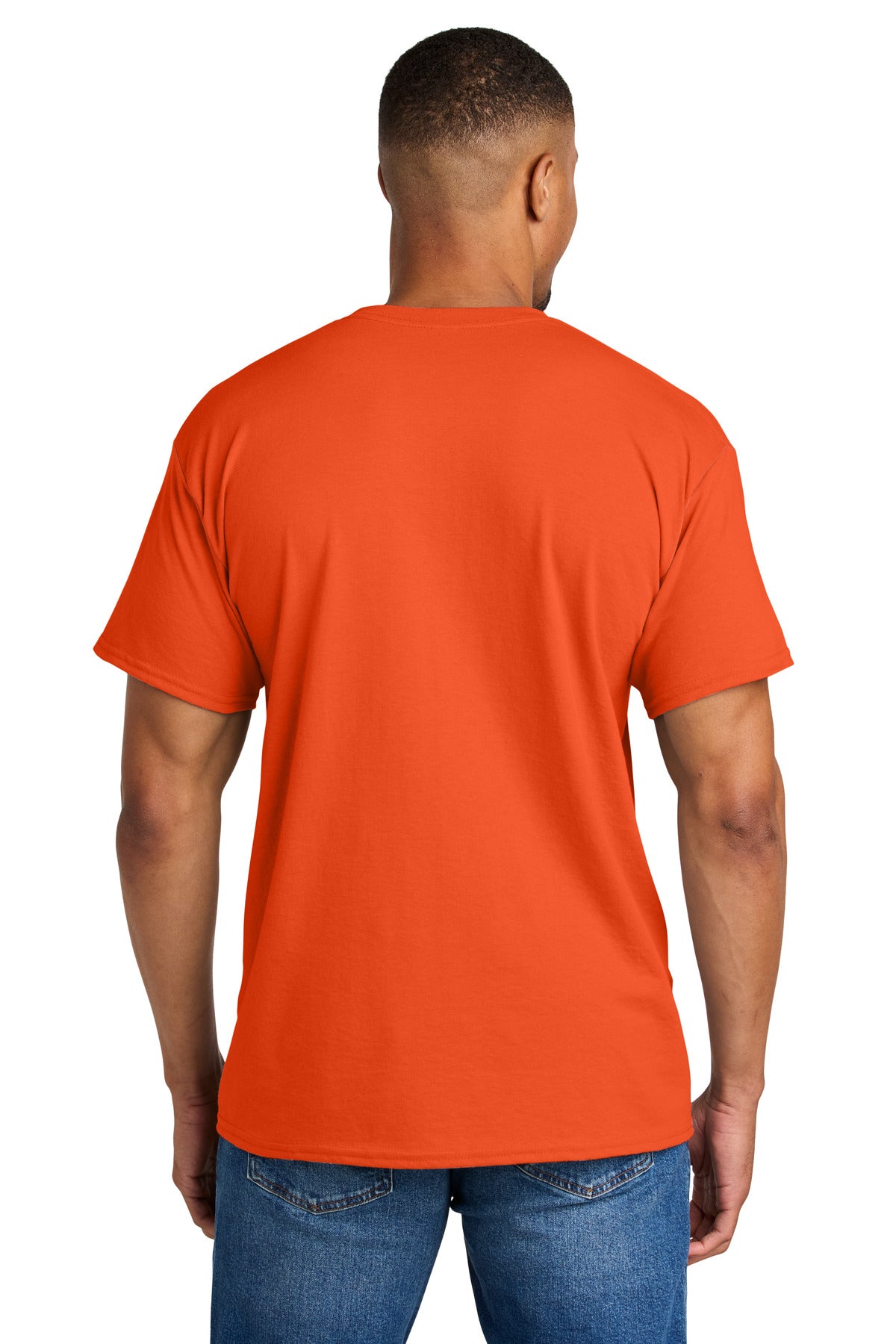 Gildan DryBlend 50 Cotton/50 Poly T-Shirt. 8000 - Orange - back