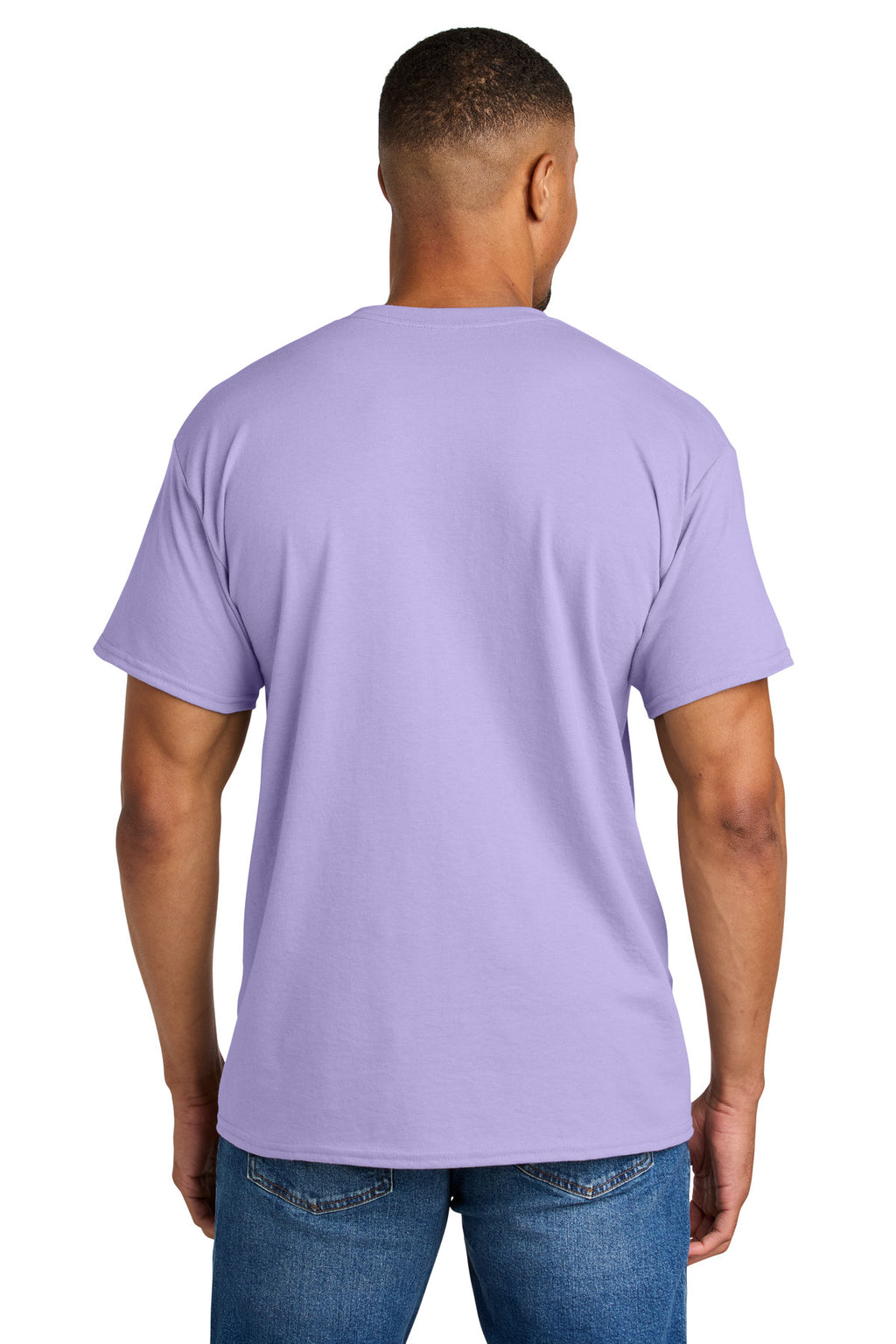 Gildan DryBlend 50 Cotton/50 Poly T-Shirt. 8000 - Orchid - back