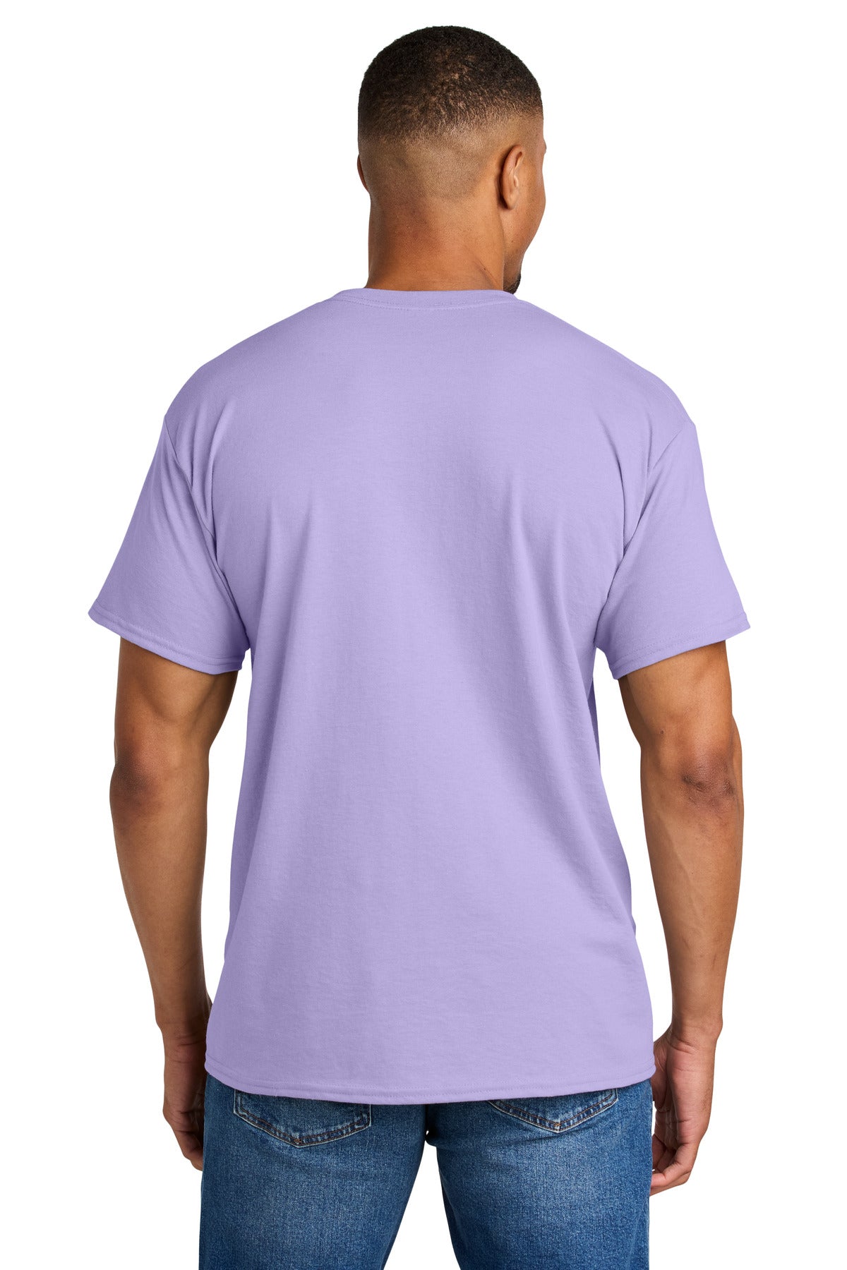 Gildan DryBlend 50 Cotton/50 Poly T-Shirt. 8000 - Orchid - back