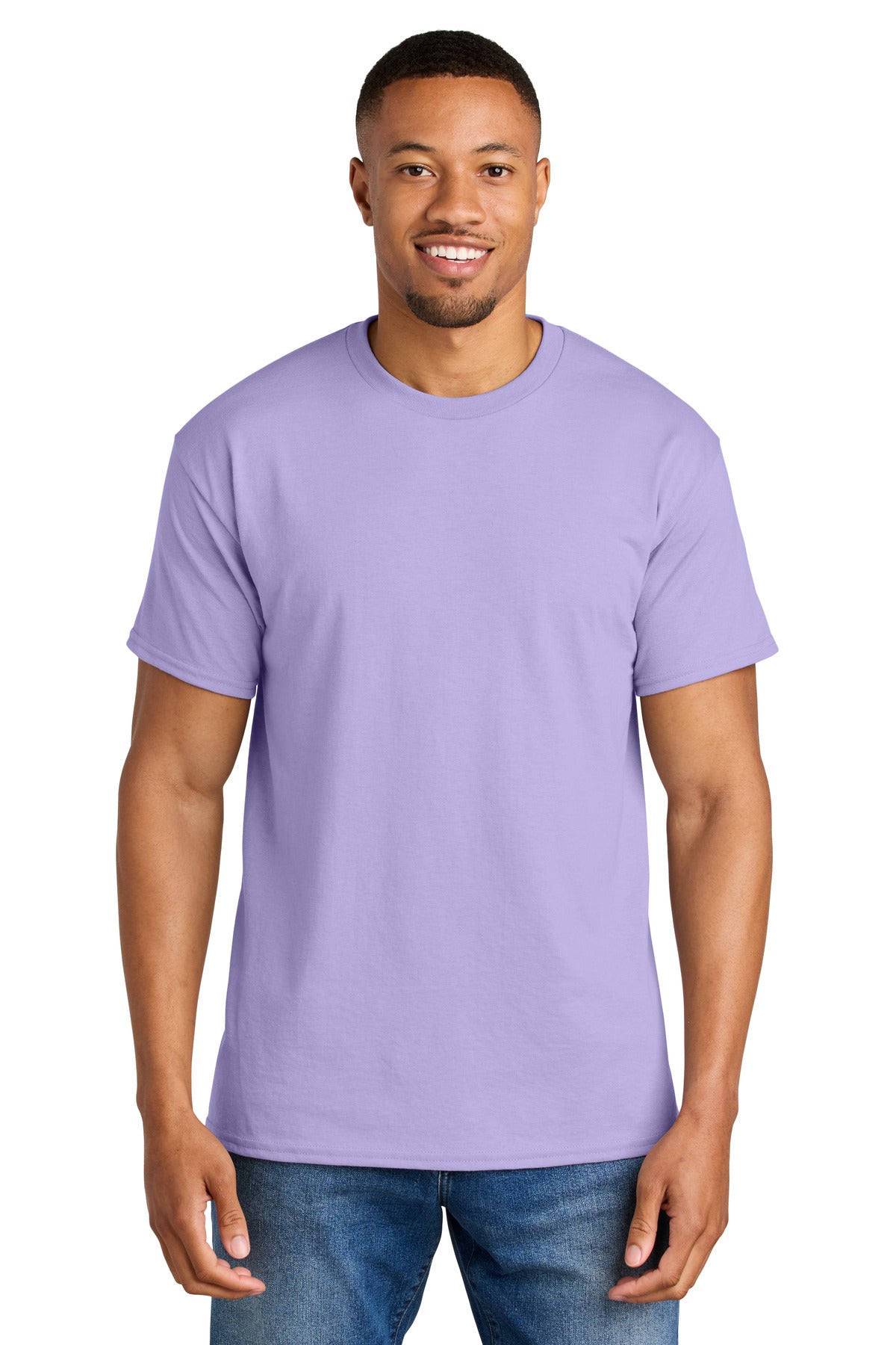 Gildan DryBlend 50 Cotton/50 Poly T-Shirt. 8000 - Orchid - front