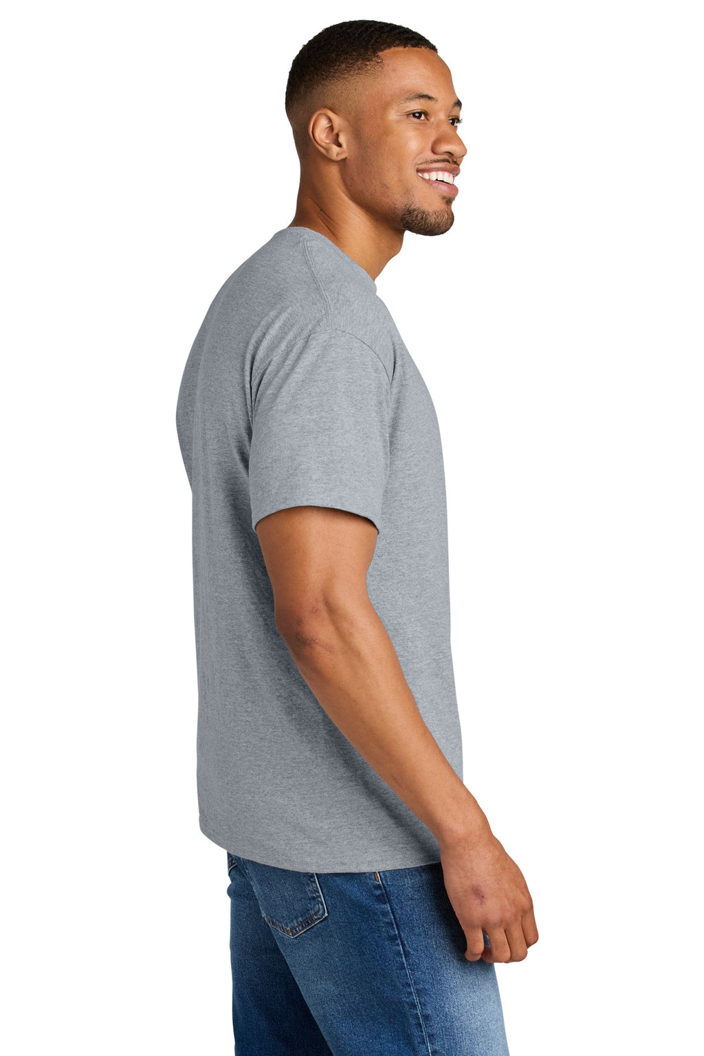 Gildan DryBlend 50 Cotton/50 Poly T-Shirt. 8000 - Sport Grey - side