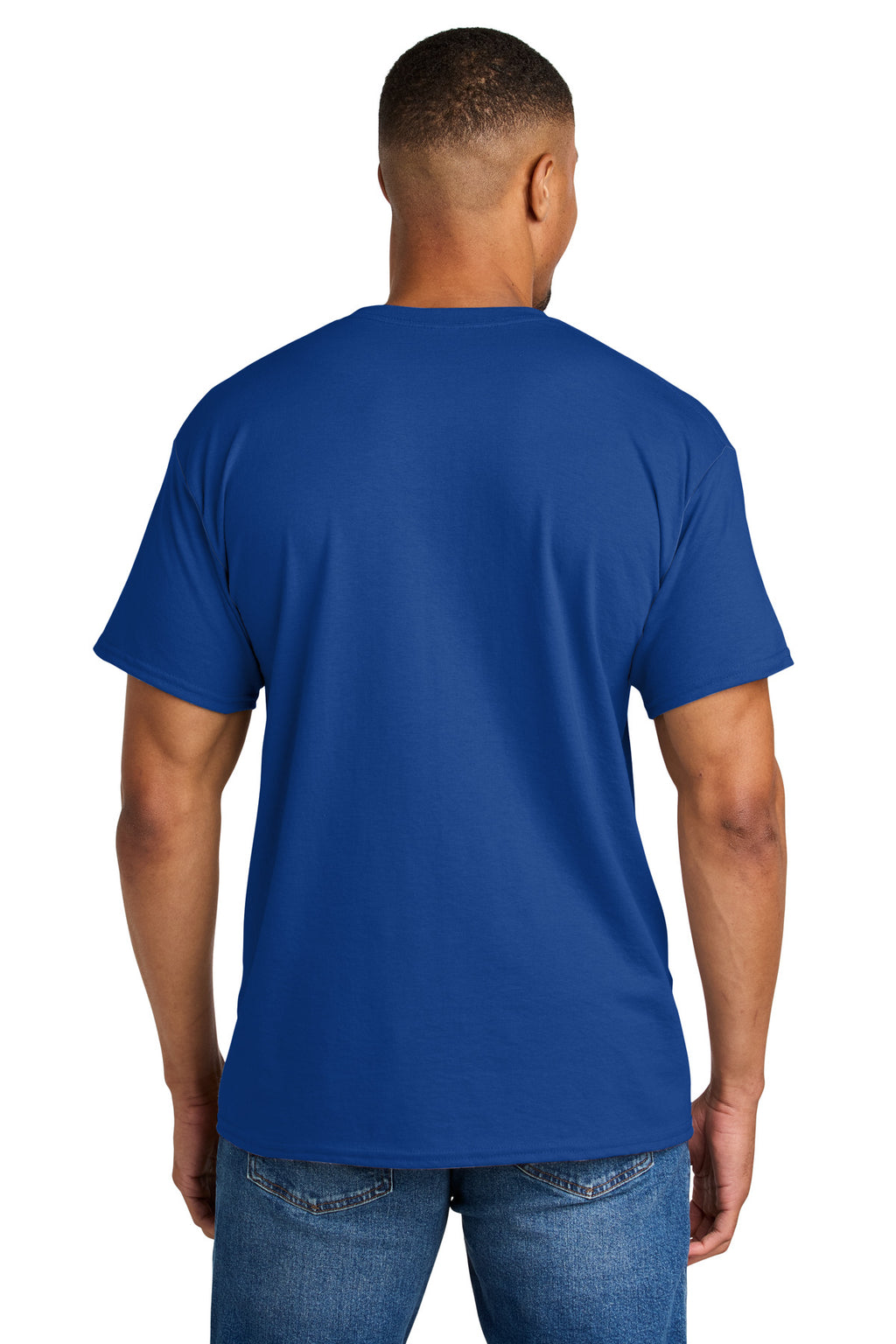 Gildan DryBlend 50 Cotton/50 Poly T-Shirt. 8000 - Deep Royal - back