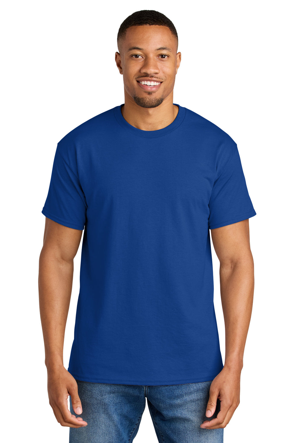 Gildan DryBlend 50 Cotton/50 Poly T-Shirt. 8000 - Deep Royal - front