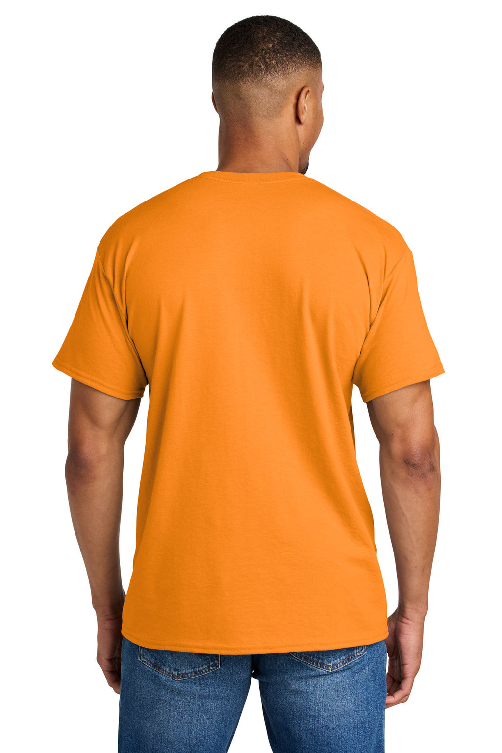 Gildan DryBlend 50 Cotton/50 Poly T-Shirt. 8000 - Tennessee Orange - back