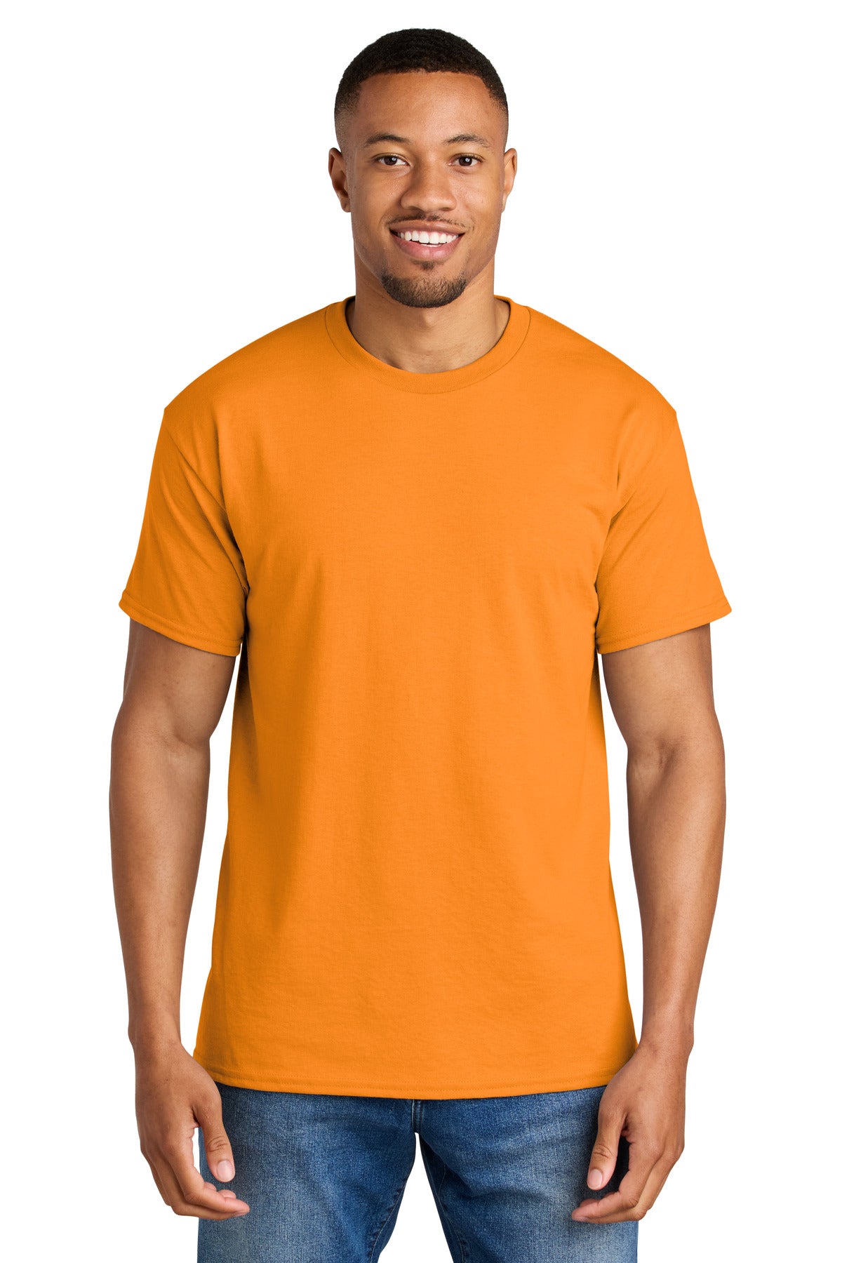 Gildan DryBlend 50 Cotton/50 Poly T-Shirt. 8000 - Tennessee Orange - front