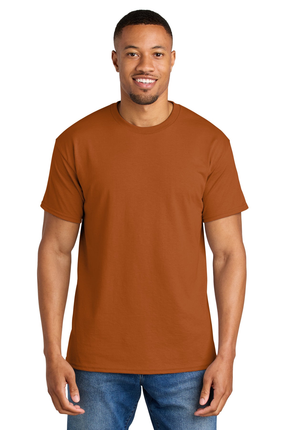 Gildan DryBlend 50 Cotton/50 Poly T-Shirt. 8000 - Texas Orange - front