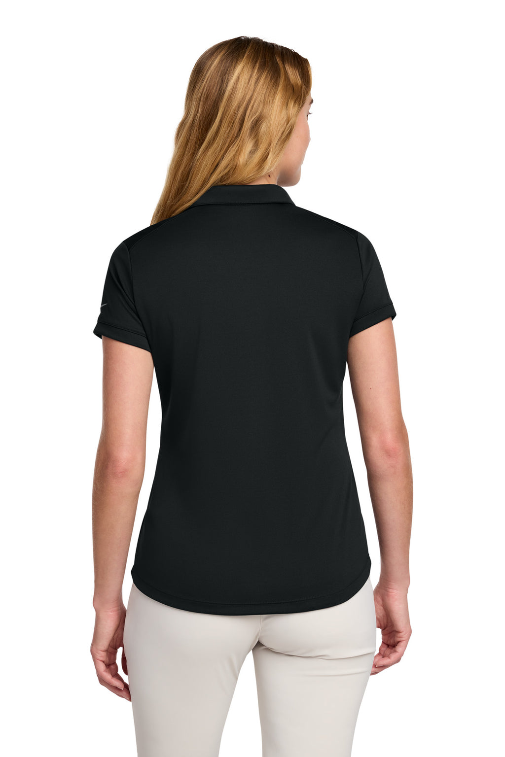 Nike Women's Dri-FIT Players Modern Fit Polo. 811807 - Black - back