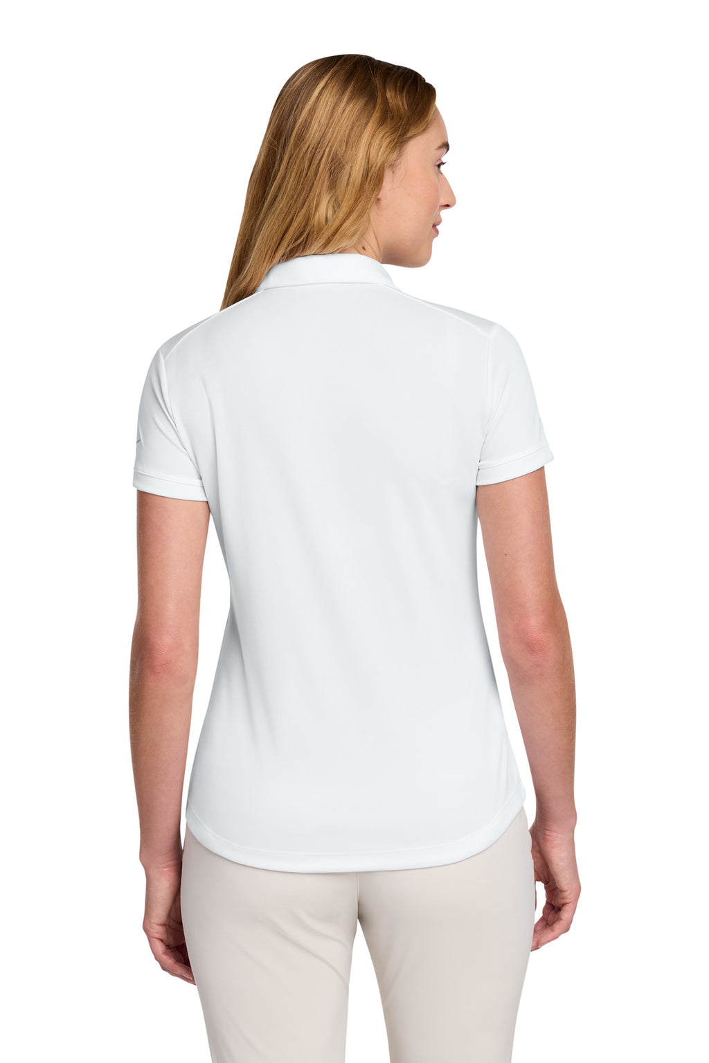 Nike Women's Dri-FIT Players Modern Fit Polo. 811807 - White - back