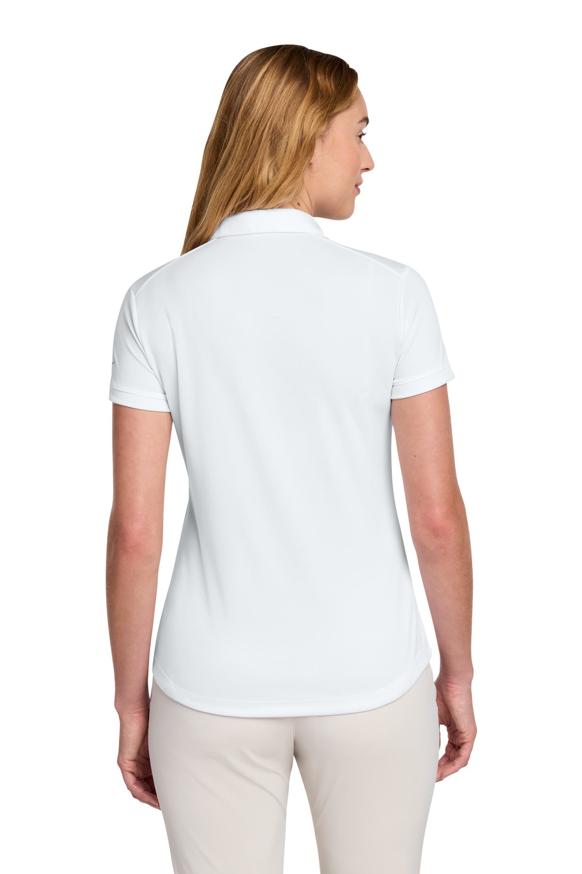 Nike Women's Dri-FIT Players Modern Fit Polo. 811807 - White - back