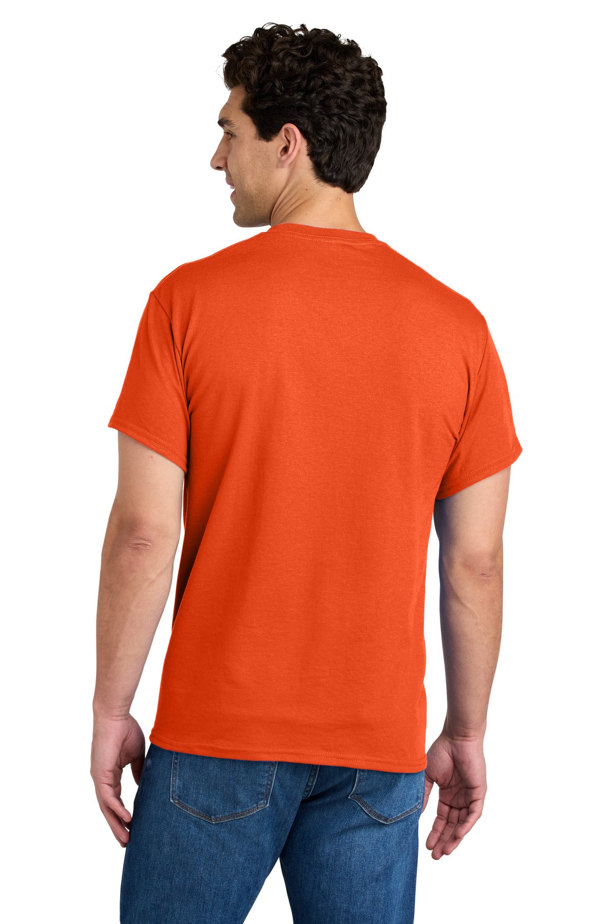 Gildan - DryBlend 50 Cotton/50 Poly Pocket T-Shirt. 8300 - Orange - back