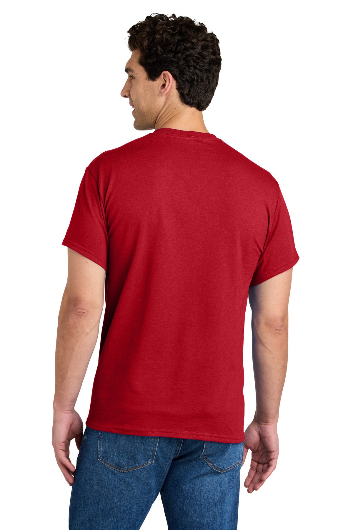 Gildan - DryBlend 50 Cotton/50 Poly Pocket T-Shirt. 8300 - Red - back