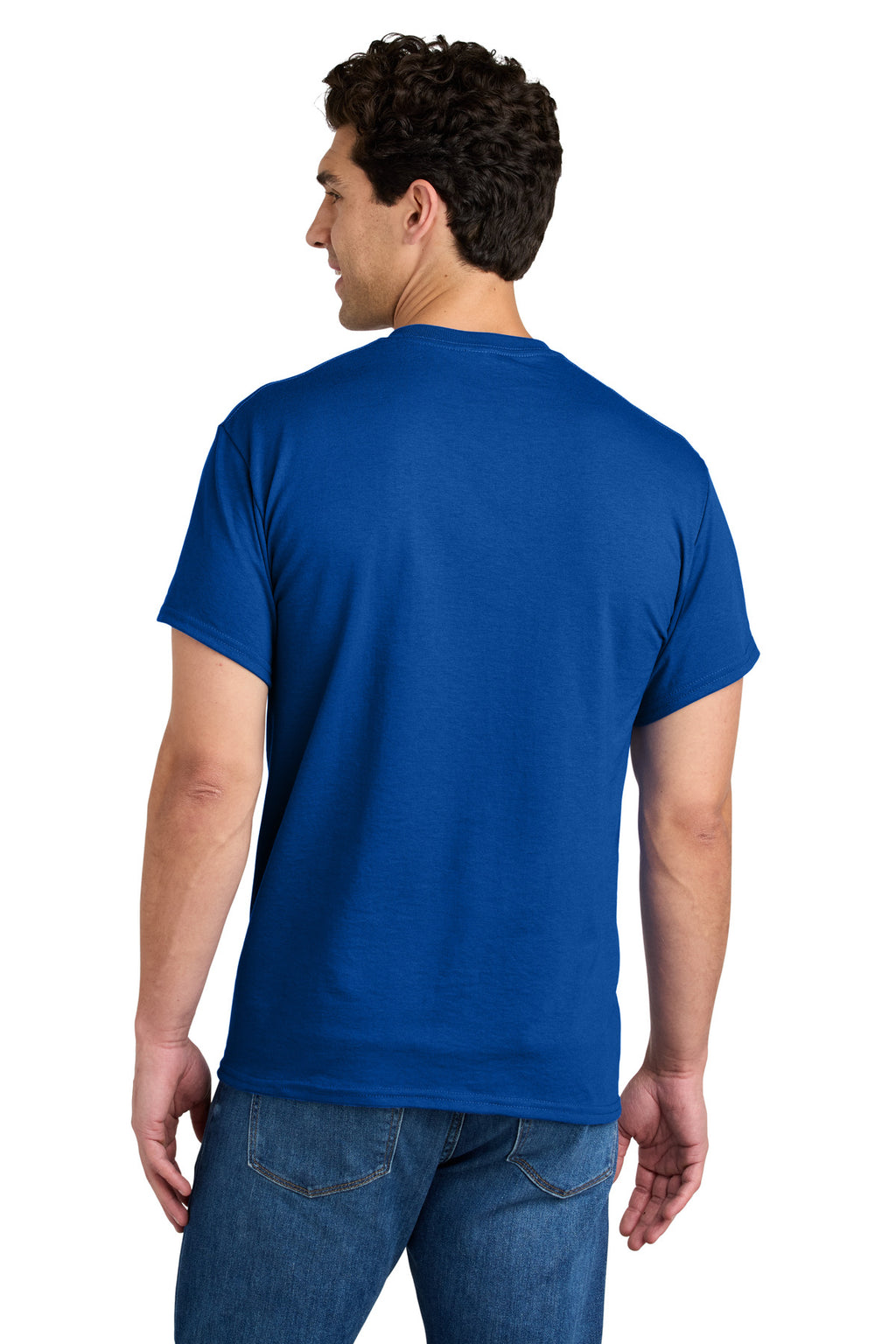 Gildan - DryBlend 50 Cotton/50 Poly Pocket T-Shirt. 8300 - Royal - back