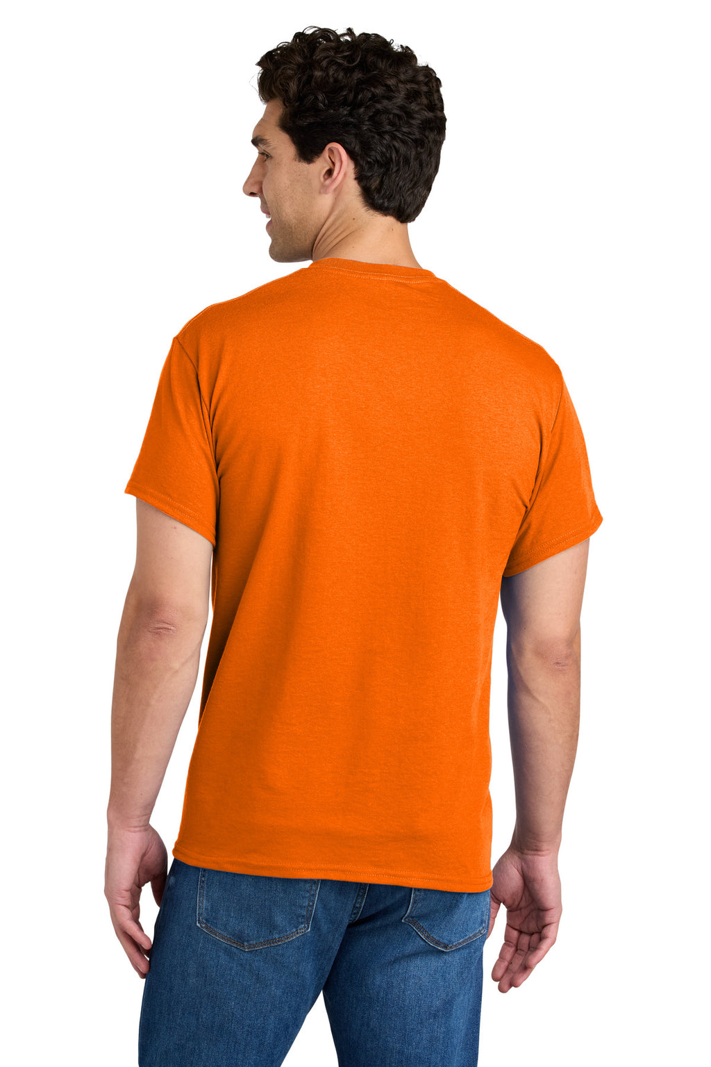 Gildan - DryBlend 50 Cotton/50 Poly Pocket T-Shirt. 8300 - S. Orange - back