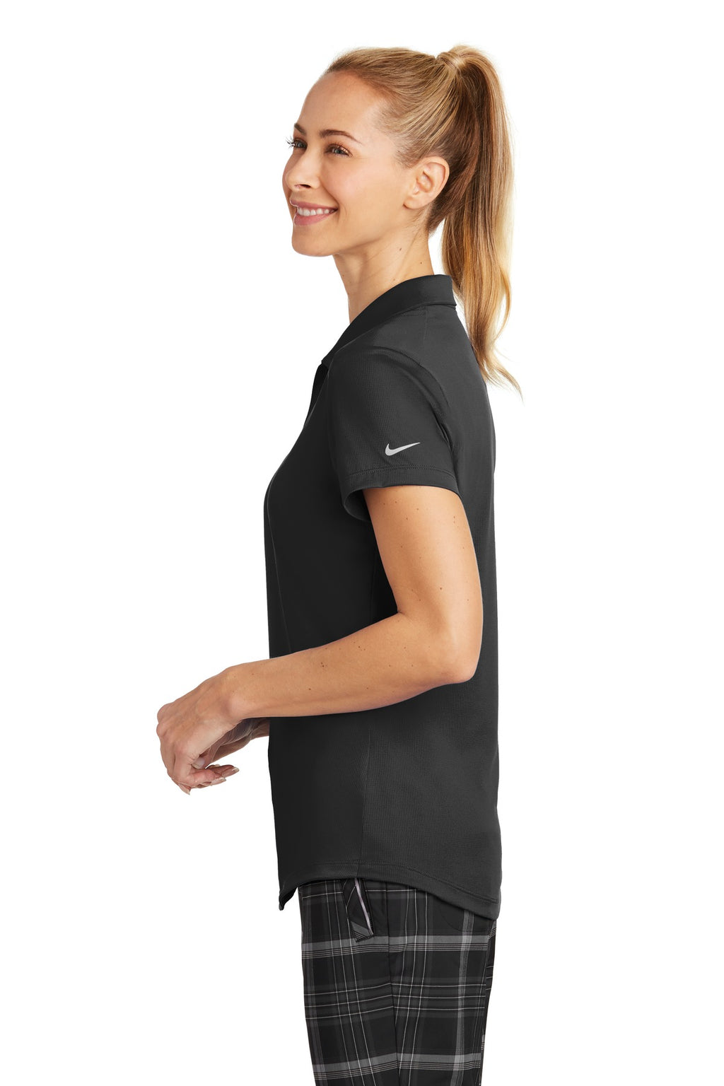 Nike Women's Dri-FIT Legacy Polo. 838957 - Black - side